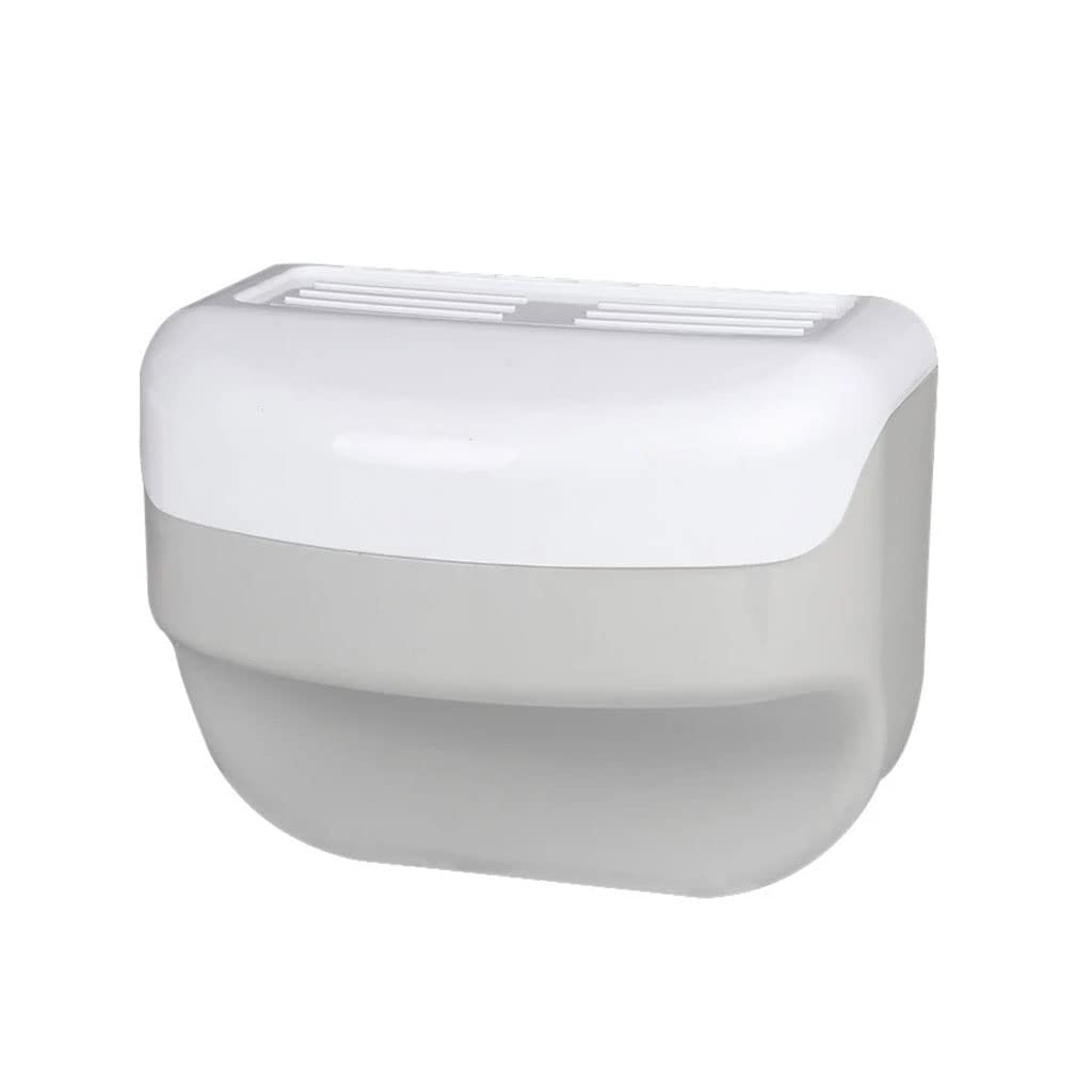 WALNUTA Multifunctional Waterproof Toilet Paper Holder - No Drill Bathroom Tissue Roll Dispenser for Paper Towels (Color A) - Perfect for Bathroom, Kitchen & RV Use