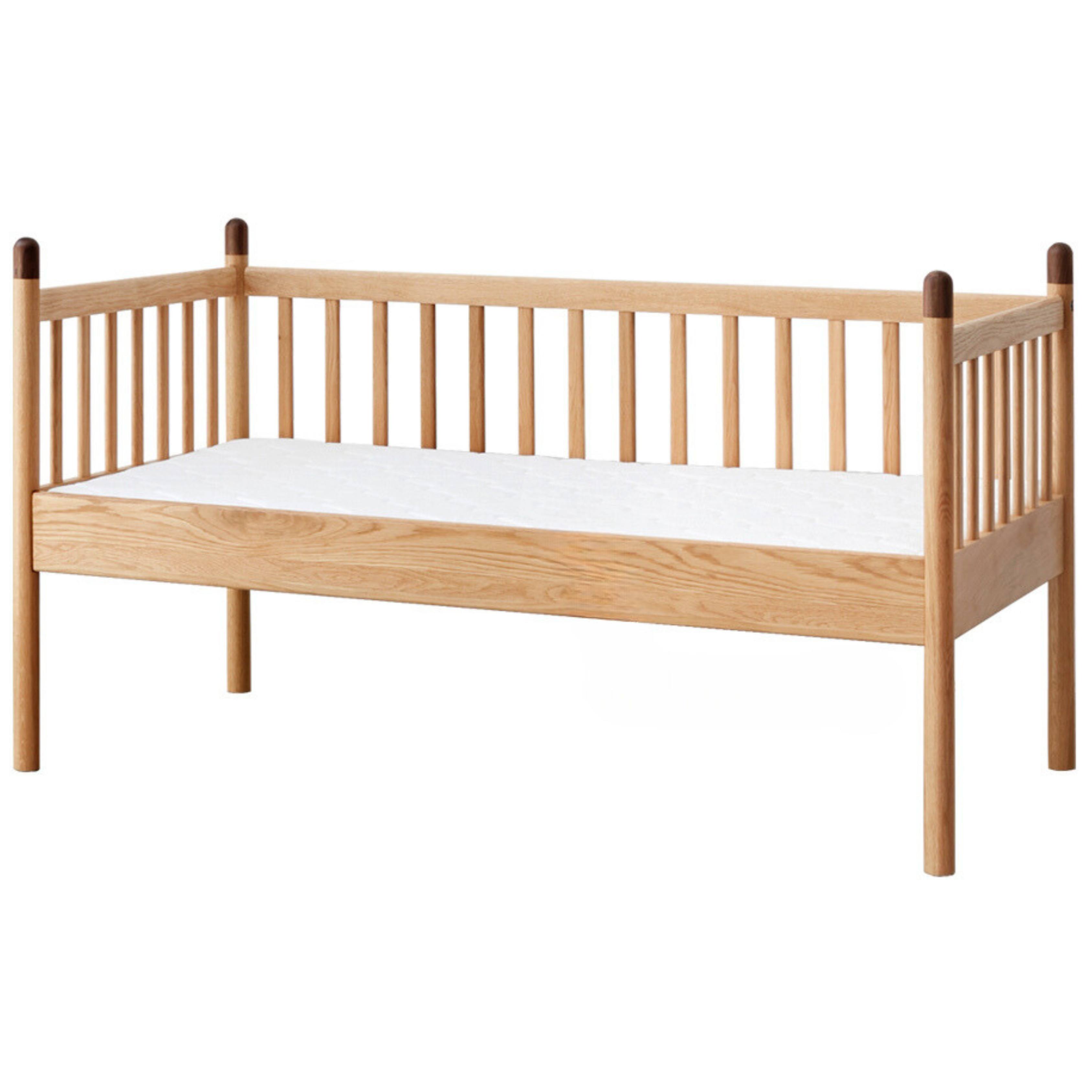 Premium Solid Oak Wood Toddler Bed – Sturdy & Safe for Kids | Perfect for Nursery, Bedroom & Daycare Use
