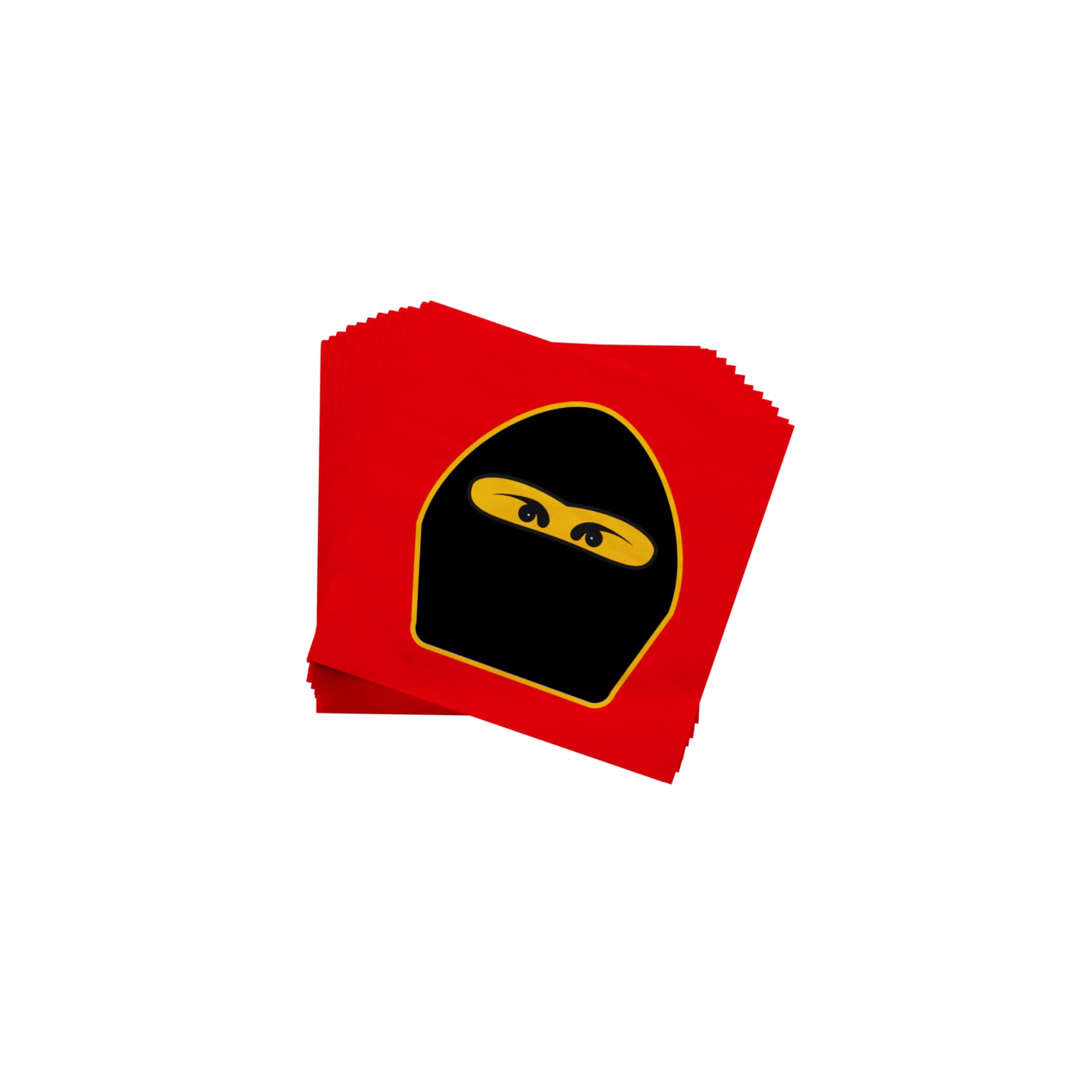 Blue Orchards Ninja Master Party Supplies Pack (100 Pieces for 16 Guests) - Ninja Birthday Party Decorations, Plates & Napkins Set, Spy Theme Party Supplies - Perfect for Kids Birthday Parties, Themed Events & Ninja Warrior Celebrations