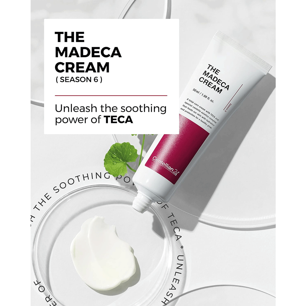 Centellian24 The Madeca Cream 50ml - Soothing & Hydrating Face Moisturizer with Centella Asiatica for Sensitive Skin | Perfect for Daily Skincare Routine & Post-Procedure Care