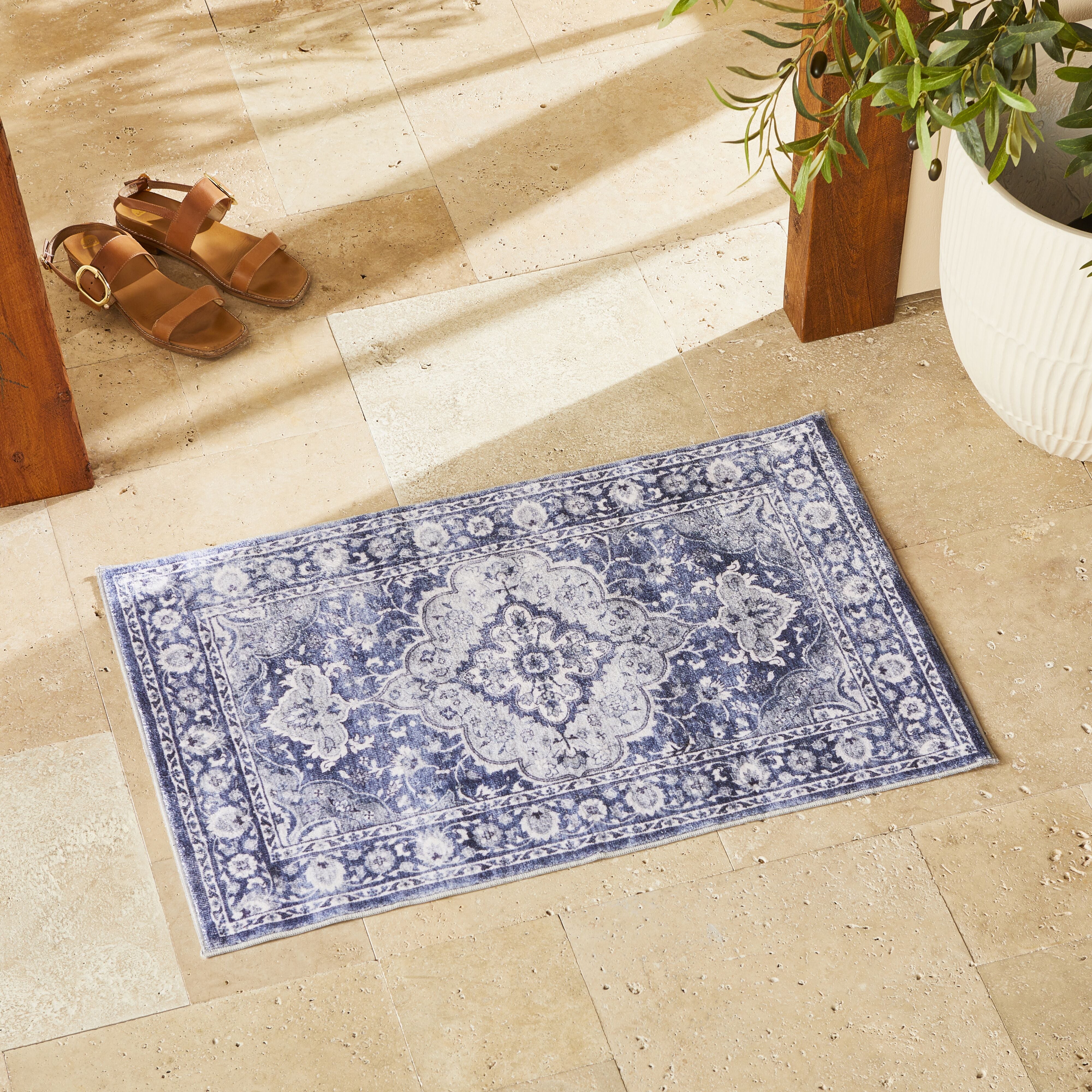 Ankara Washable Doormat 60x90cm | Non-Slip Entryway Rug | Waterproof & Durable Welcome Mat for Front Door, Porch, Patio & Indoor Use