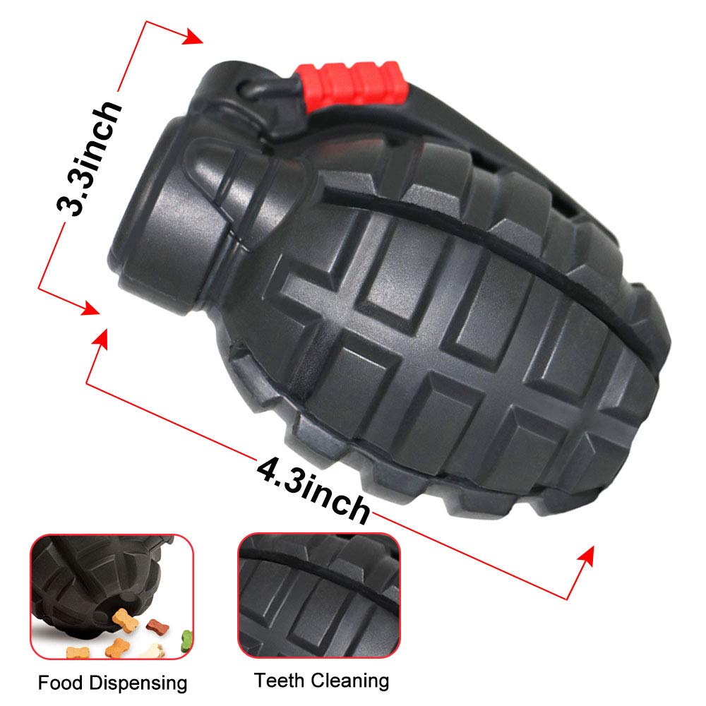 Durable Indestructible Dog Chew Toys for Aggressive Chewers - Non-Toxic Food Grade Dental Pet Toy for Small, Medium & Large Dogs (Black) - Perfect for Teething Puppies, Boredom Relief & Dental Health