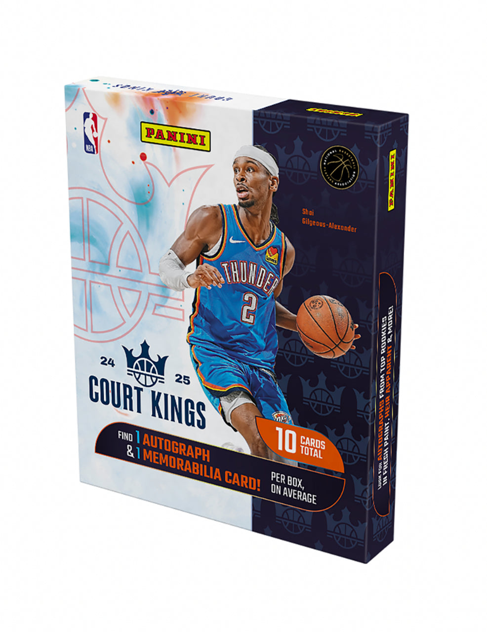 2024 Panini Court Kings Basketball Hobby Box - 25 Cards Pack | Collectible NBA Trading Cards for Fans & Investors | Perfect for Trading, Collecting, and Display