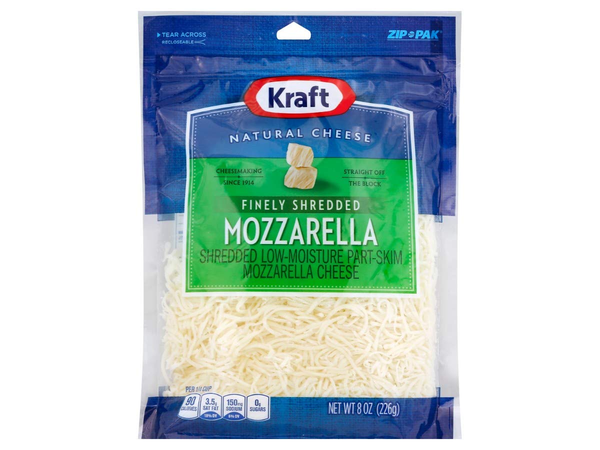 Premium Finely Shredded Mozzarella Cheese - 8 oz Resealable Bag (1 Count) | Perfect for Pizza, Pasta, Salads & Italian Recipes | High-Quality Melting Cheese for Cooking & Baking