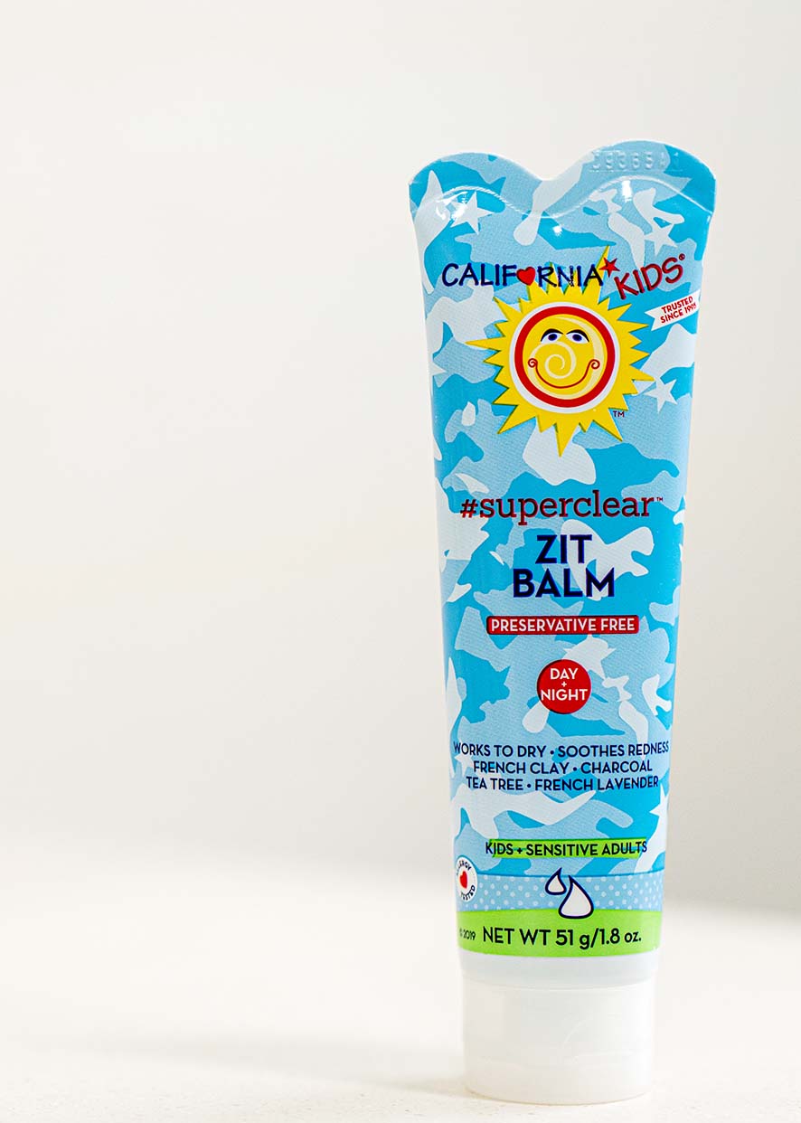 California Kids® #SuperClear™ Zit Balm - Acne Treatment for Teens & Adults - Natural Spot Treatment for Face & Body - Perfect for School, Work & Gym