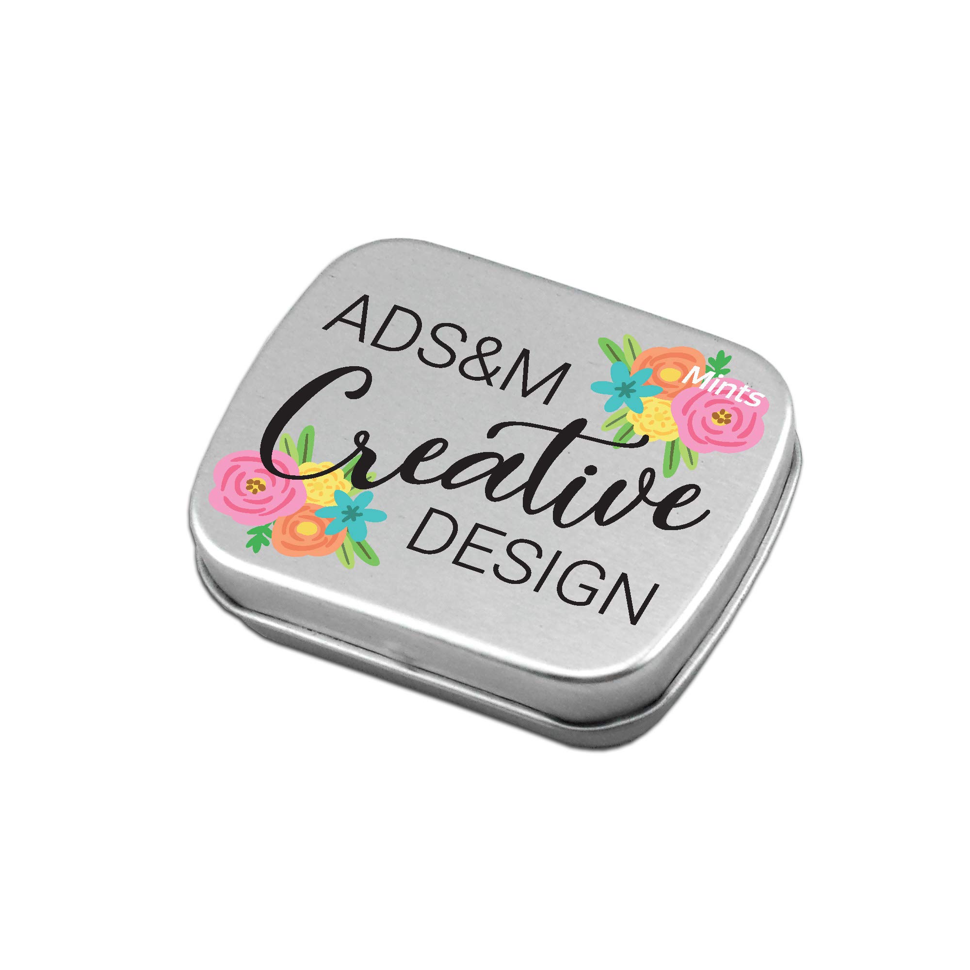 Custom Sugar-Free Peppermint Candy Tins - Bulk 100-Pack with 85 Mini Candies Each - Personalized Promotional Gifts for Business & Events - Perfect for Corporate Giveaways, Wedding Favors & Party Treats