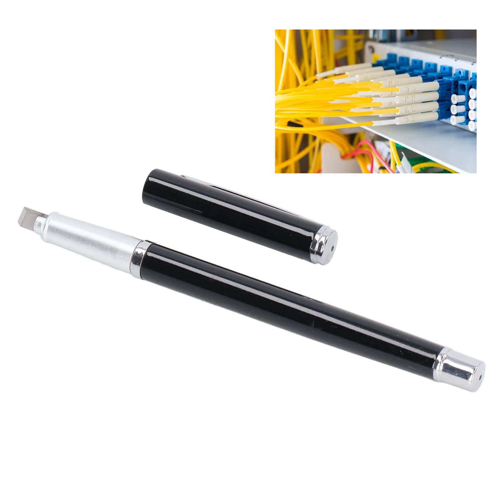 High Precision Fiber Optic Cleaving Tool - Professional Fiber Cleaver for Optical Fiber Communication & Repair | Pen-Type Cutter for Easy Fiber Splicing & Network Maintenance | Ideal for Telecom Technicians & DIY Enthusiasts