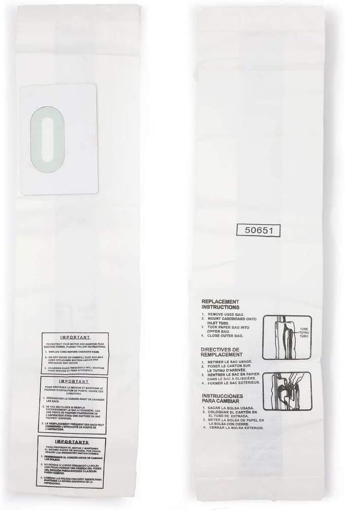DVC Replacement Vacuum Cleaner Bags for Kenmore Style L & Whirlpool Upright Models - 3 Pack Heavy Duty Dust Bags | Compatible with Kenmore 2050651 | Perfect for Deep Cleaning Carpets, Hard Floors, and Pet Hair Removal