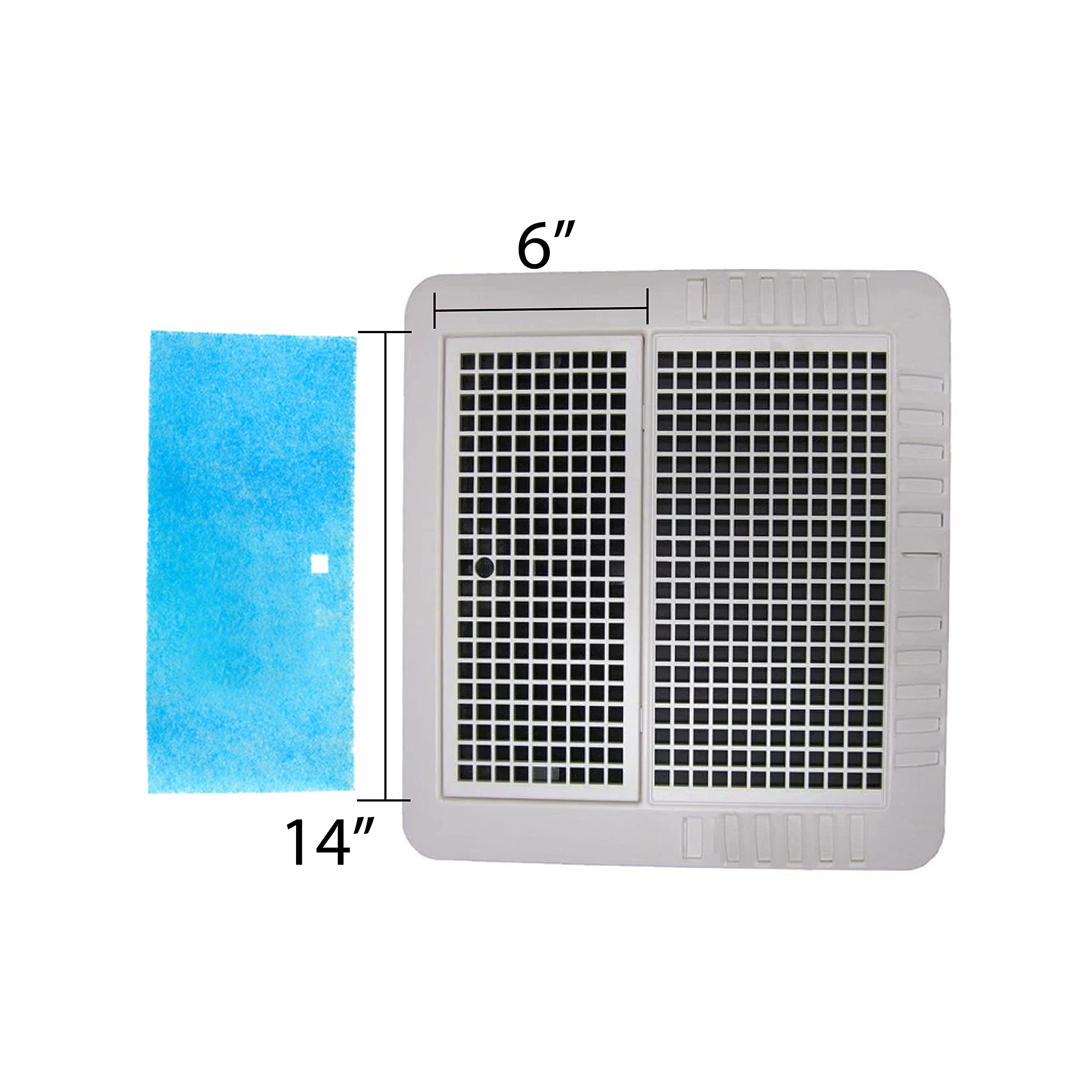 RV FT-614 6x14 Air Filter Replacement for Coleman Mach RV AC Units | MERV 6 Standard Filter (1-Pack) | Made in USA | Perfect for Dusty Roads & Camping Trips