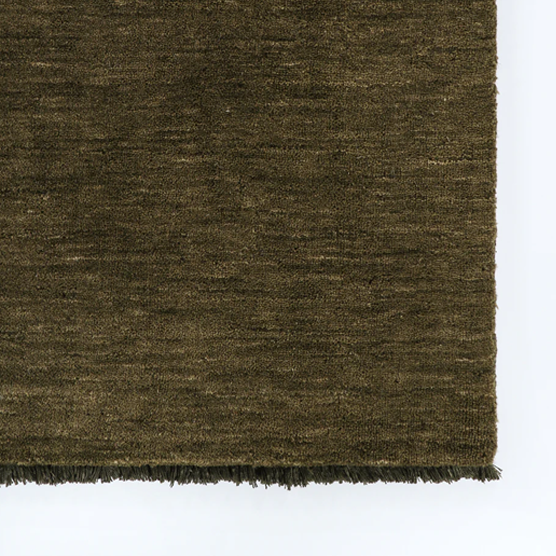 Baya Sandringham Floor Runner Rug - Moss Green 90cm x 500cm - Perfect for Hallways, Staircases & Entryways
