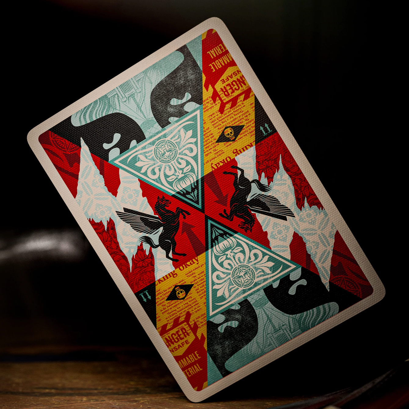 Obey Playing Cards - Premium Collage Design Deck for Card Games, Magic Tricks & Collectors | Perfect for Poker, Blackjack & Cardistry