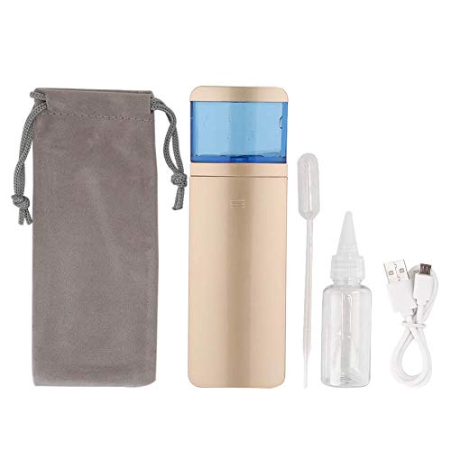 18ml Gold Nano Face Mist Spray - Portable Hydrating Facial Steamer & Moisturizer for Deep Hydration, Makeup Setting & Skin Care | Perfect for Travel, Spa & Daily Skincare Routine