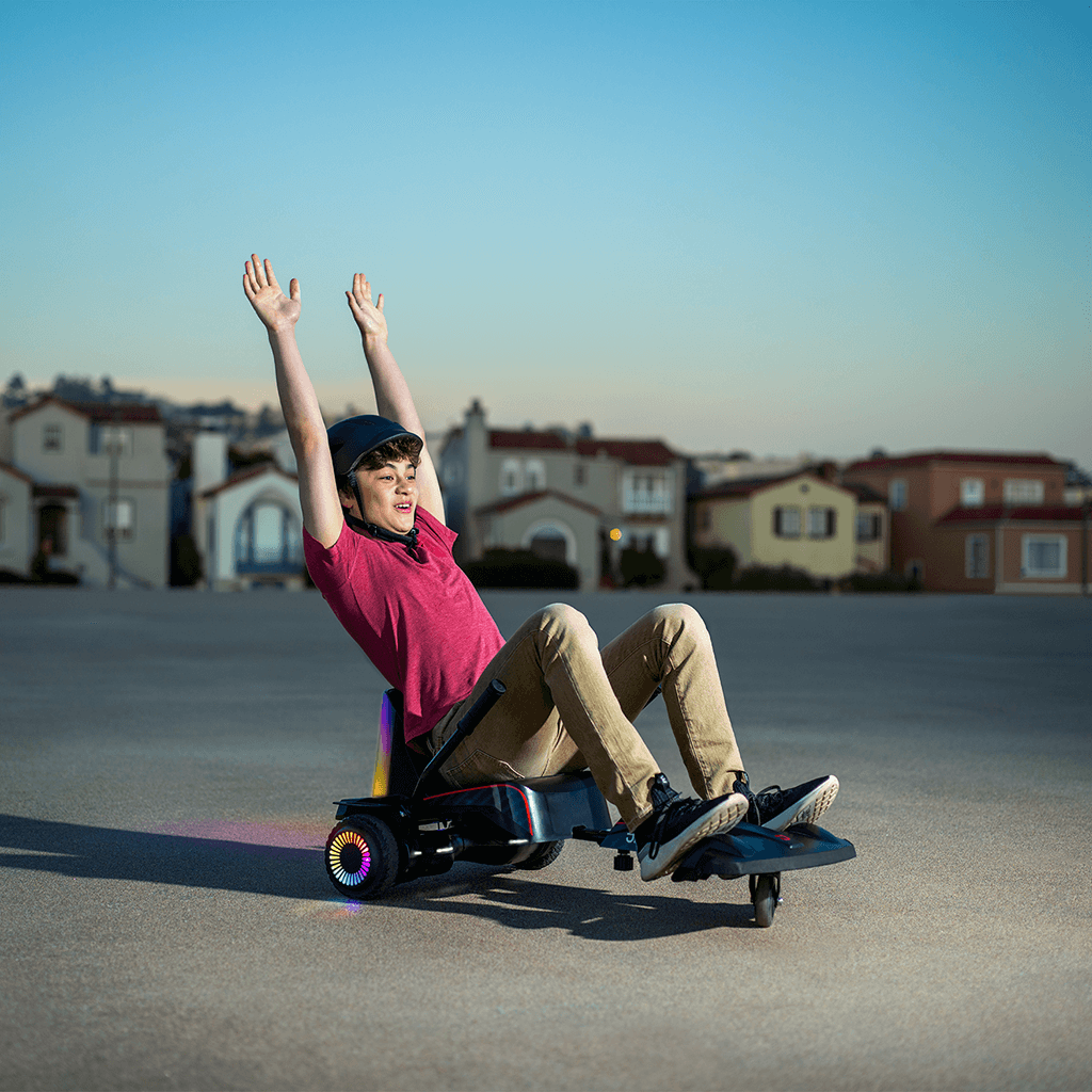Jetson Force Light Up Extreme Terrain Hoverboard & Scooter Combo Set for Kids - Outdoor Adventure, Backyard Fun & Neighborhood Riding