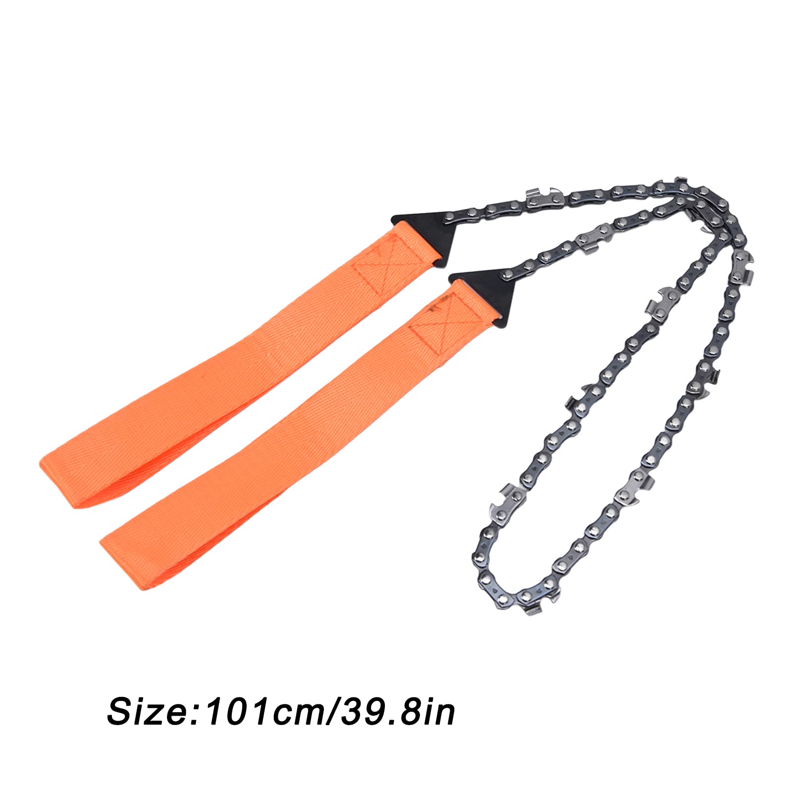 EVTSCAN 40 Inch Pocket Chainsaw - 35 Teeth Manganese Steel Blade with Nylon Handles | Portable Survival Saw for Camping, Hiking, Hunting & Wood Cutting | Perfect for Outdoor Adventures, Emergency Kits & Garden Maintenance