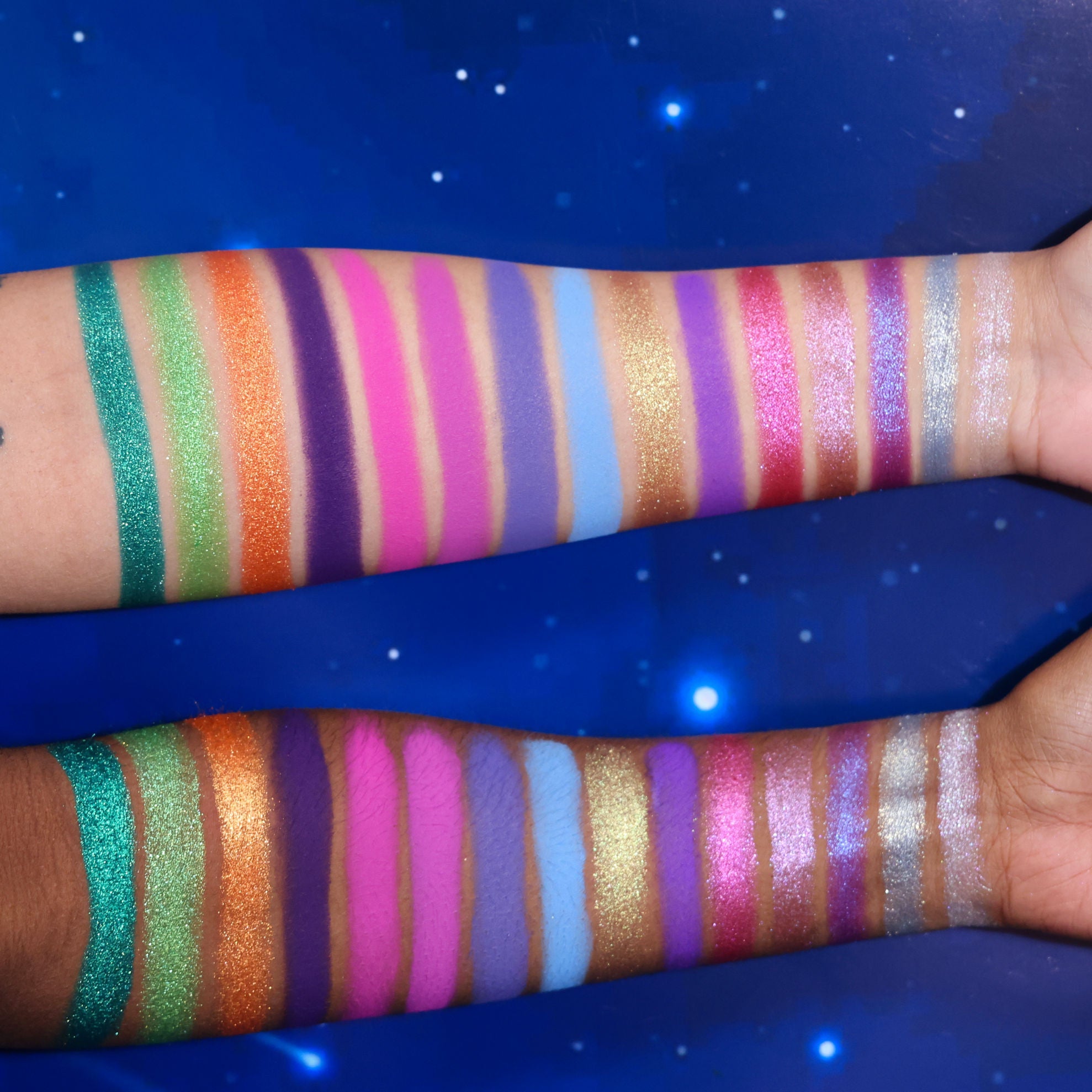 Rick and Morty x Glamlite 30 Shade Eyeshadow Palette | Vibrant Colors for Cosplay & Everyday Makeup | Perfect for Halloween & Comic Con