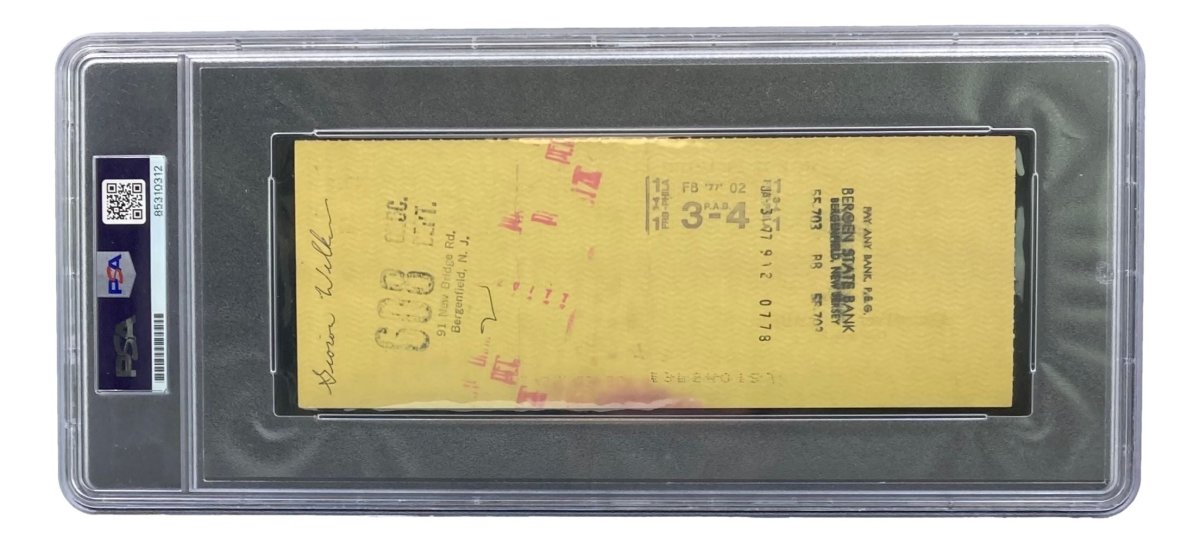 Joe Frazier Autographed Boxing Memorabilia - PSA/DNA Certified Signed Bank Check #4622 | Collectible Sports Memorabilia for Boxing Fans and Memorabilia Collectors