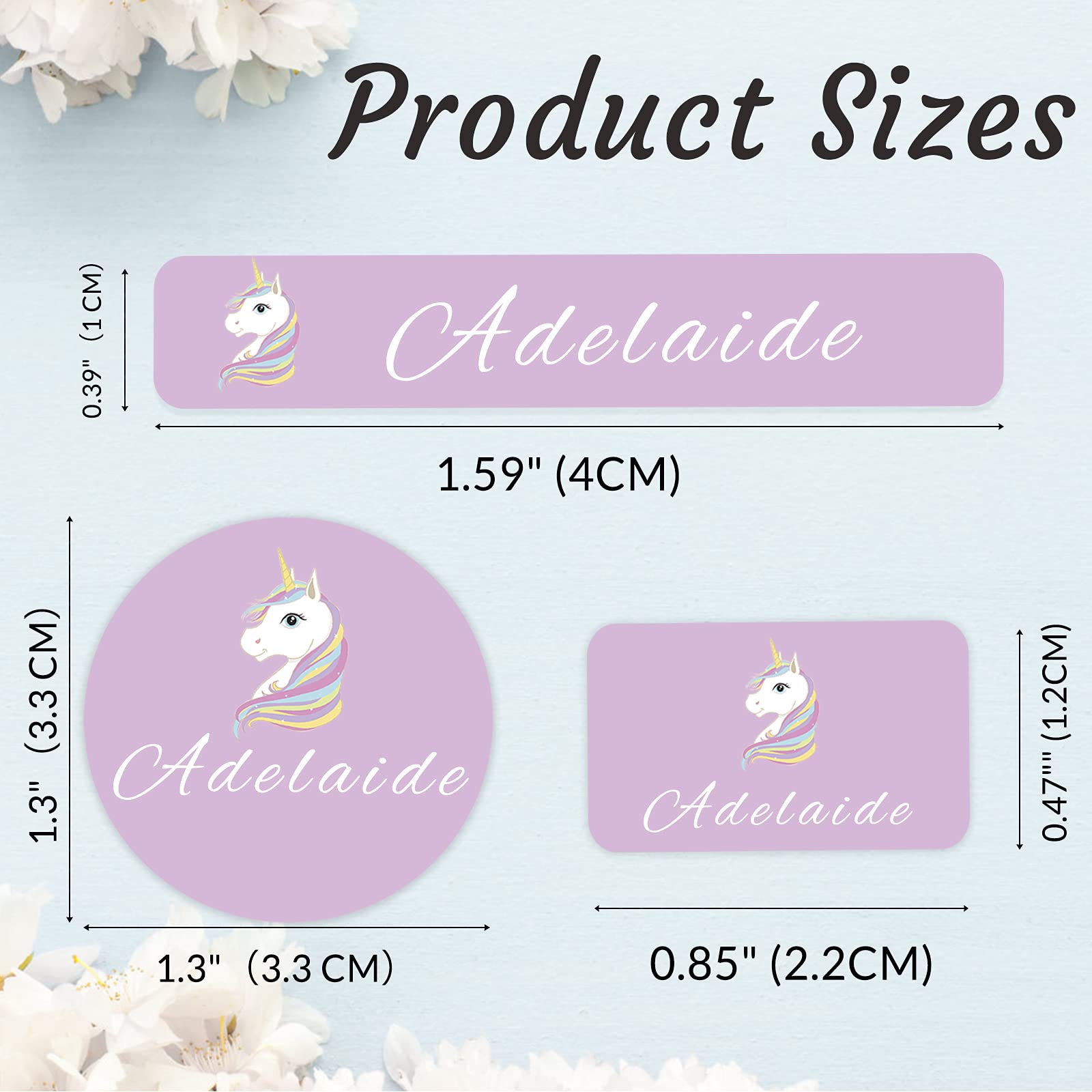 Personalized Name Stickers & Custom Labels for School Supplies, Daycare, Baby Bottles, Cups & Lunch Boxes - Waterproof & Durable for Kids Organization & Identification