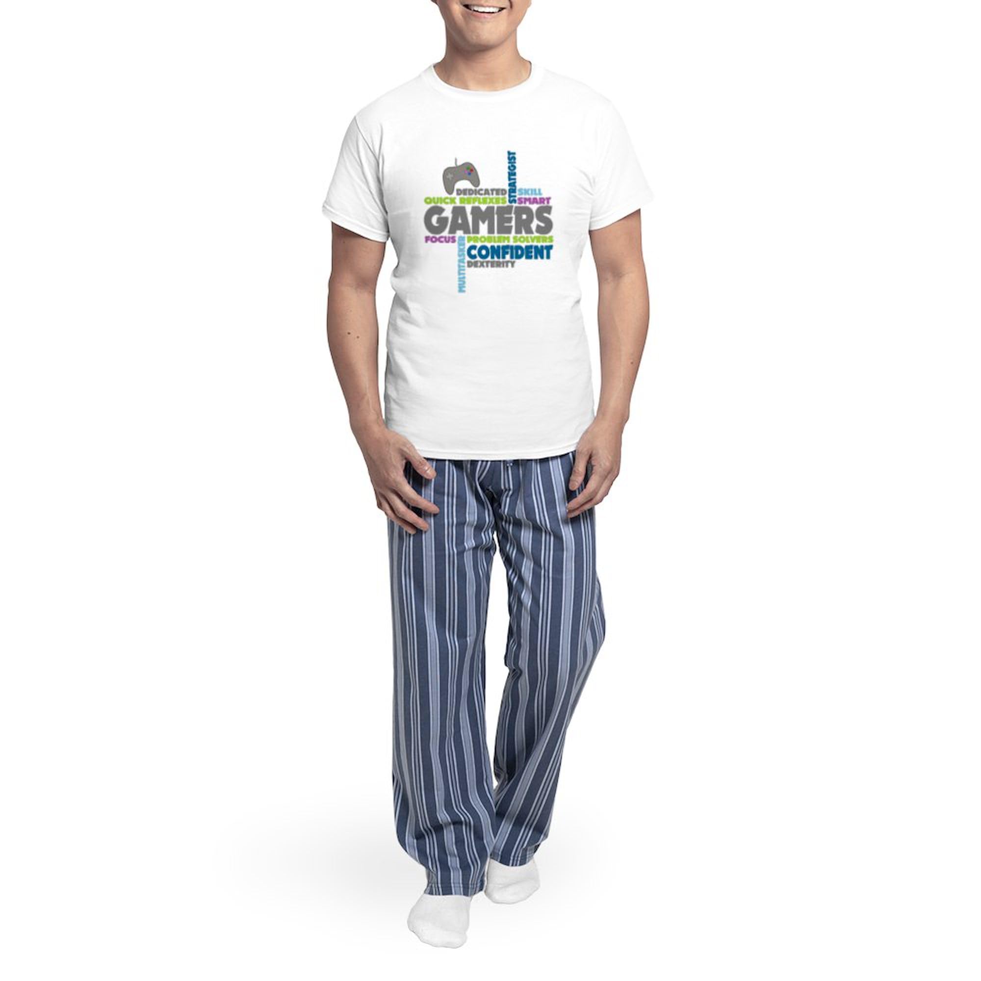 Gamers Pajama Set for Men - Comfortable Lightweight Sleepwear with Fun Novelty Design | Perfect for Gaming Nights, Lounge Wear & Sleepovers
