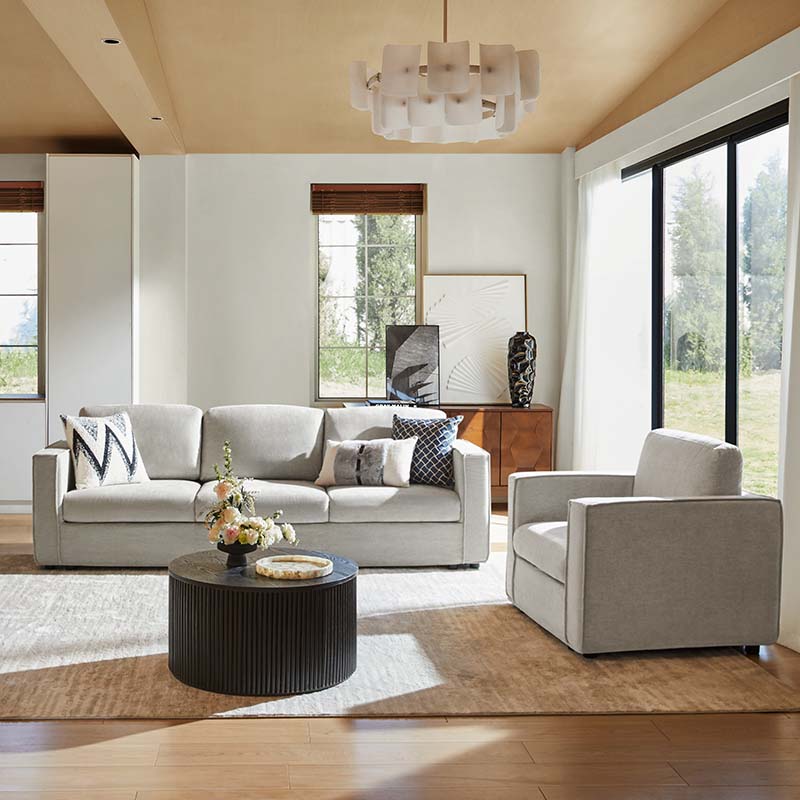 Dilcia 3-Piece Slipcovered Sofa Set - Modern Living Room Furniture with Removable Covers for Easy Cleaning | Perfect for Small Spaces, Apartments & Cozy Home Decor