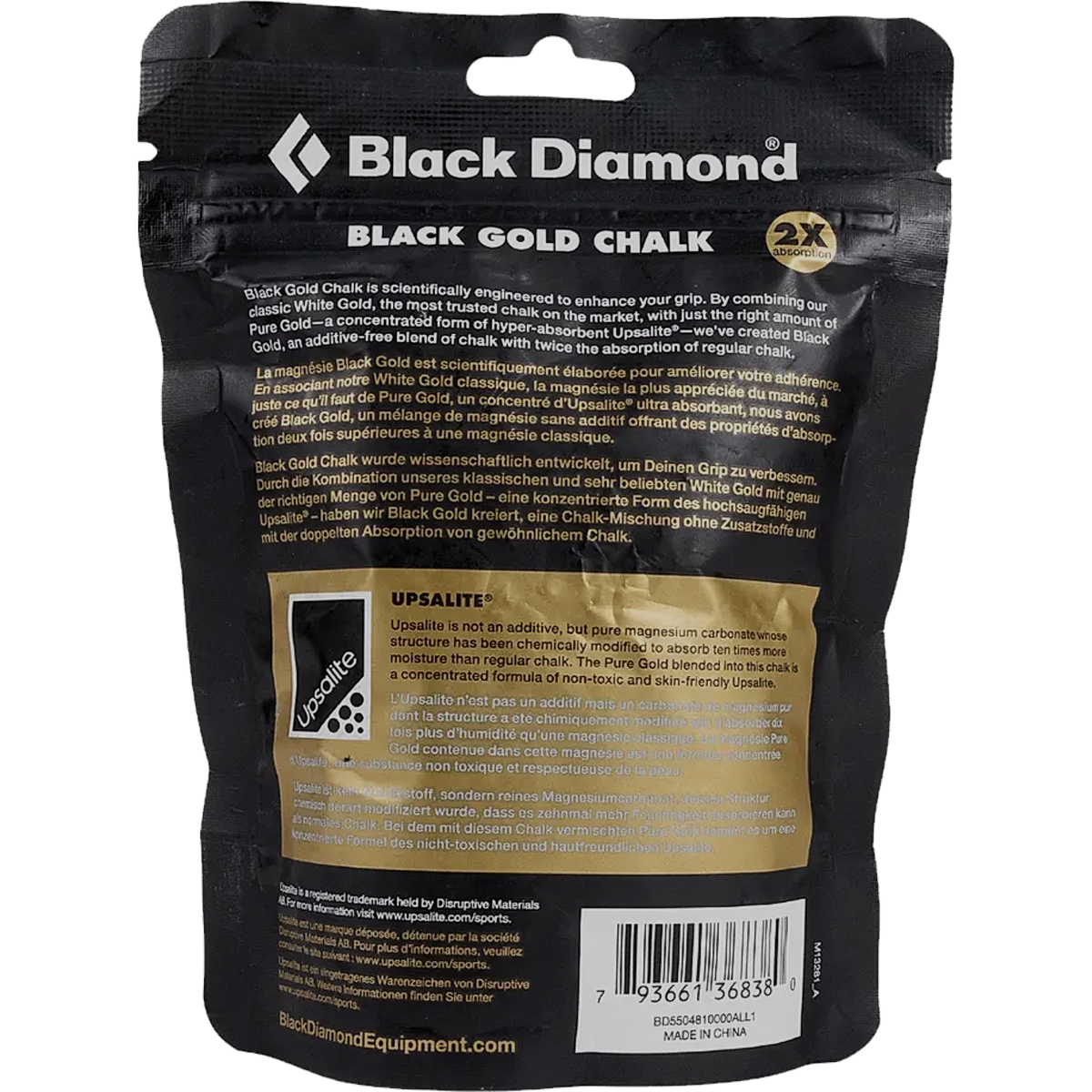 Premium Black Gold Loose Chalk 30g - Professional Gymnastics & Rock Climbing Chalk for Enhanced Grip - Ideal for Weightlifting, Powerlifting & Bouldering