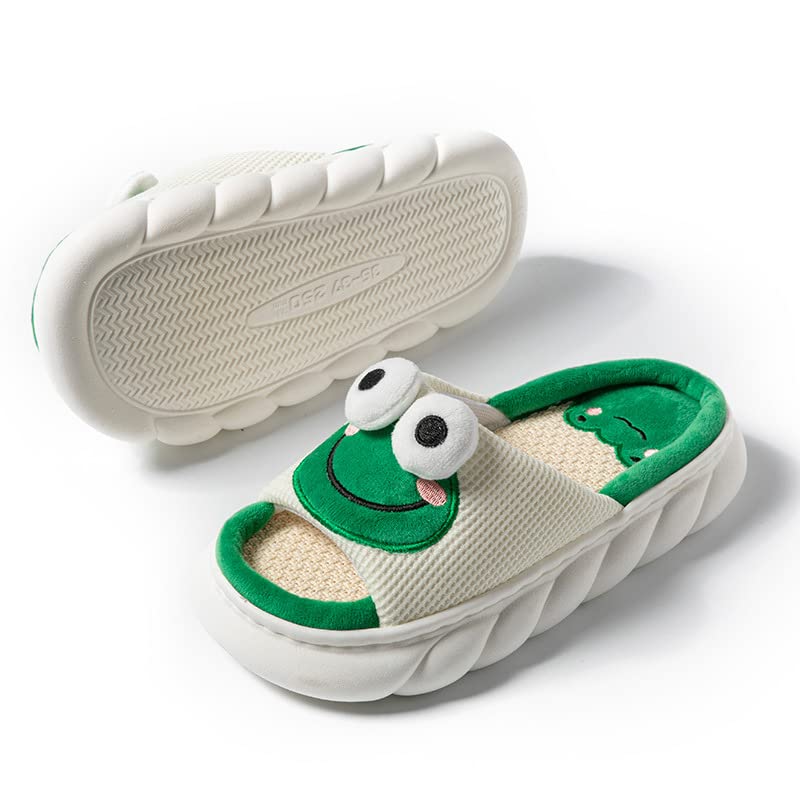 Yoroka Cartoon Slippers for Women - Cute Animal Shape, Thick Sole Soft Indoor Outdoor House Shoes | Perfect for Home, Lounge, and Backyard Comfort