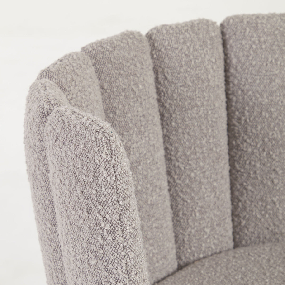Aniela Boucle Dining Chair - Modern Upholstered Accent Chair for Kitchen, Dining Room & Office - Comfortable & Stylish Seating Solution