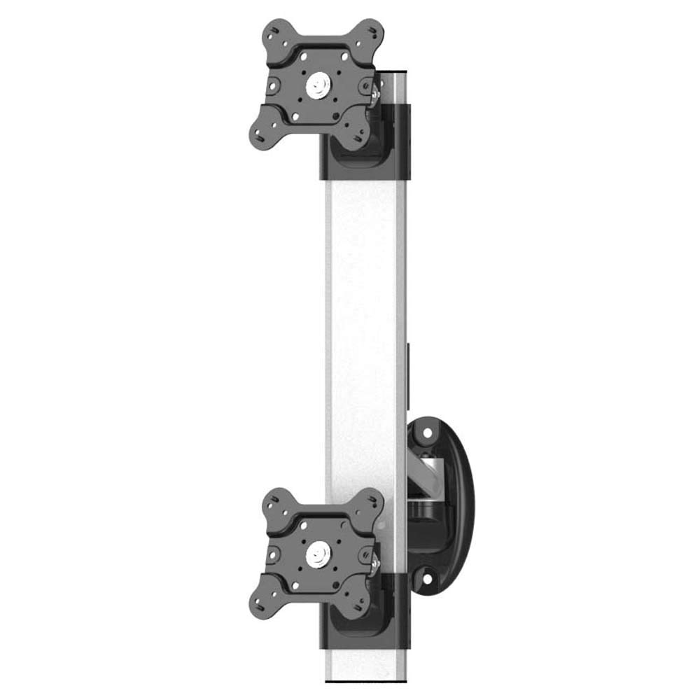 Dual Monitor Vertical Stand - Adjustable VESA Mount for 13-32 Inch Screens | Space-Saving Ergonomic Setup for Home Office & Gaming
