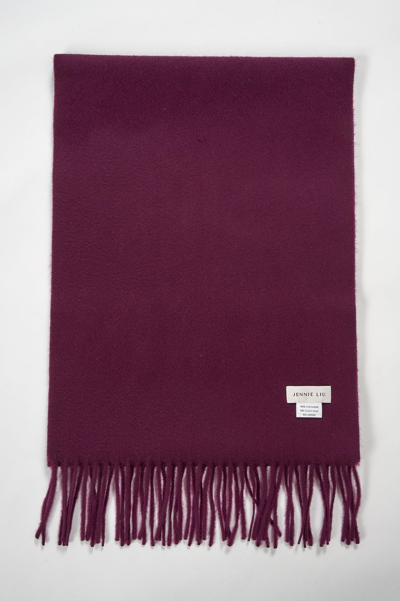 JENNIE LIU 100% Pure Cashmere Scarf for Women - Soft Luxury Winter Wrap, Warm & Lightweight Fashion Accessory for Cold Weather, Office, and Travel