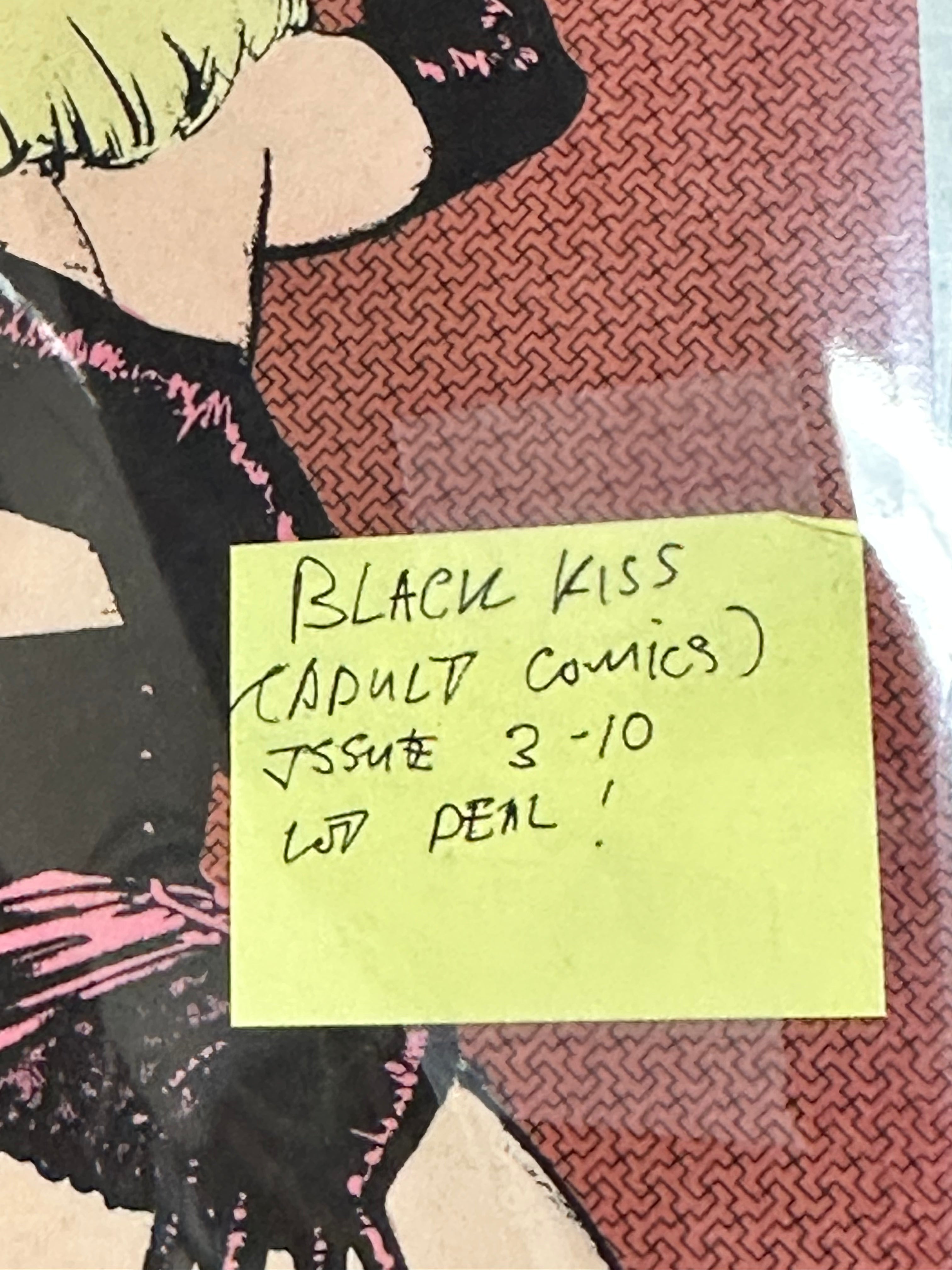 Vintage Black Kiss Adult Comic Books - Lot of Issues 3-10 from 1988 | Rare Collectible Comics for Enthusiasts & Investors