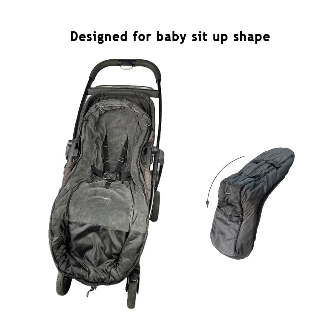 Universal Toddler Stroller Footmuff - Warm & Cozy Pushchair Sleeping Bag with Easy Open Front | Perfect for Winter Walks, Baby Stroller Accessories, Outdoor Activities with Infants