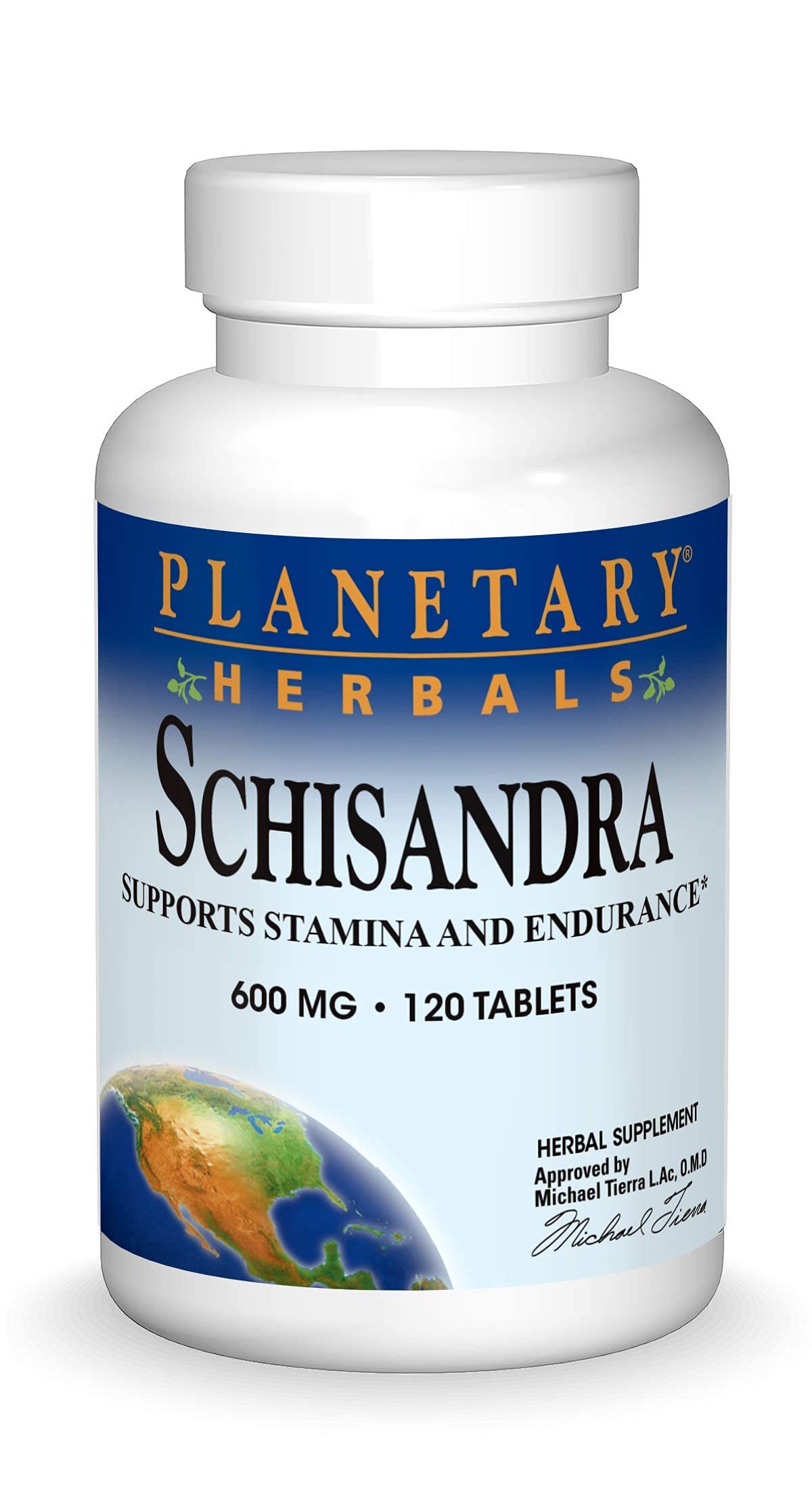 Planetary Herbals Schisandra Tablets 600mg (120 Count) - Natural Liver Support & Stress Relief Supplement for Daily Wellness & Detox