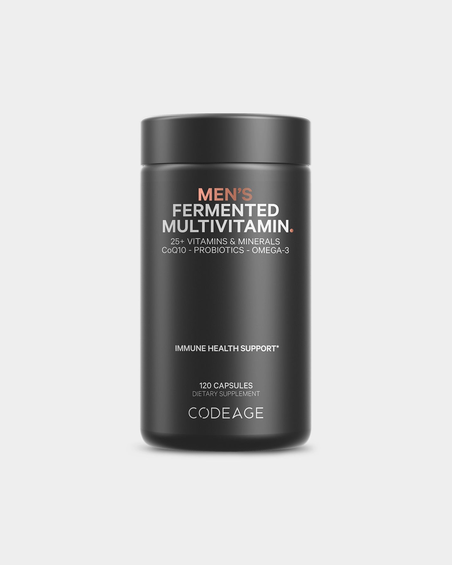 Codeage Fermented Multivitamin for Men - 25+ Essential Vitamins & Minerals Supplement for Immune Support, Energy & Overall Wellness | Daily Multivitamin for Active Men
