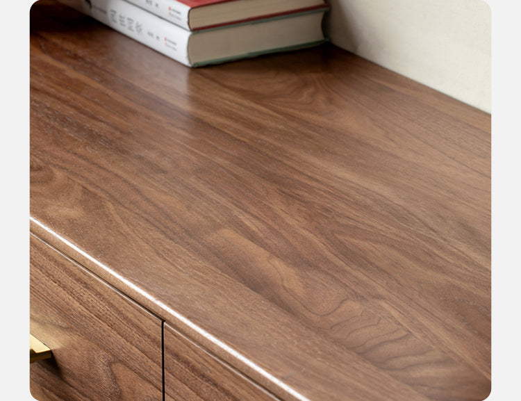 Solid Black Walnut Wood Dresser - 5-Drawer Chest for Bedroom & Living Room Storage | Handcrafted Hardwood Furniture for Home Organization & Decor