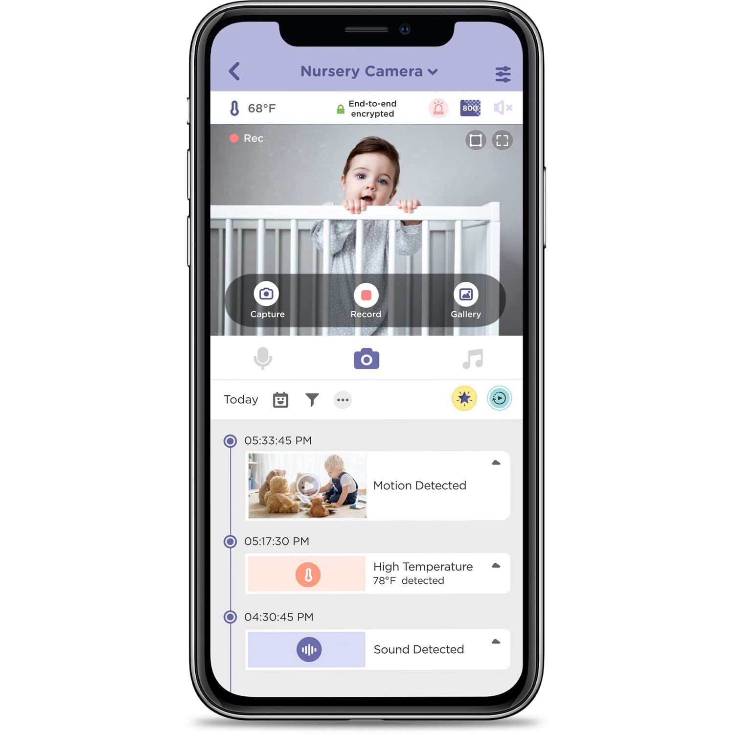 Hubble Connected Nursery Pal Deluxe Twin Smart Baby Monitor - Wireless Wi-Fi HD Camera with 5