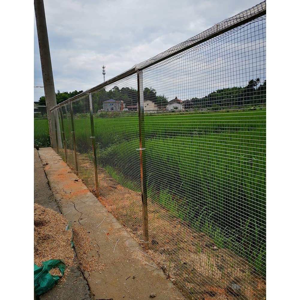 XXIOJUN 304 Stainless Steel Welded Wire Fencing - 1/2 Inch Mesh Hardware Cloth for Garden, Chicken Coop, Animal Enclosure & DIY Projects (Silver, 1.2x5m) - Perfect for Vegetable Protection, Poultry Safety, and Home Improvement Solutions