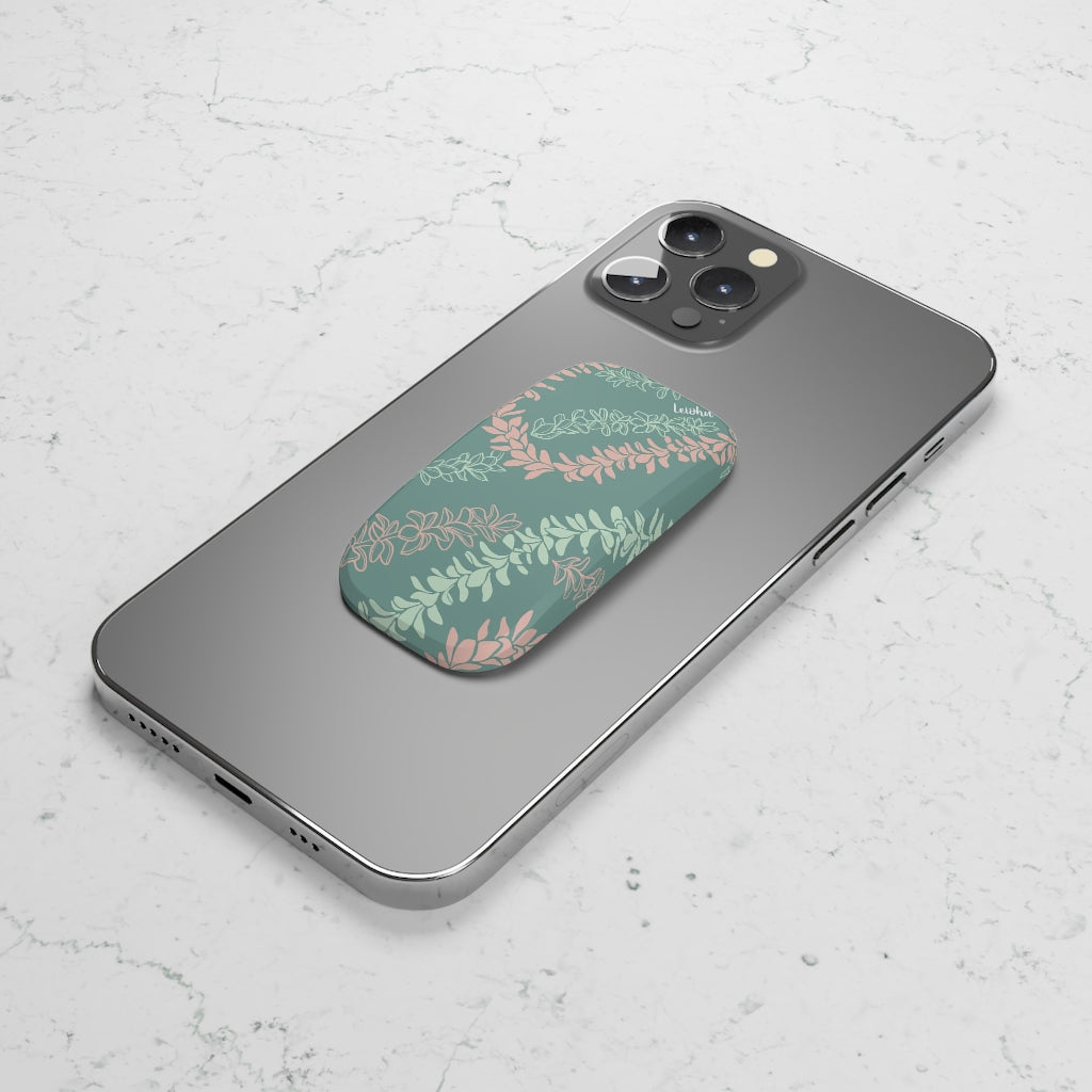 Groovy Pua Melia Phone Grip - Non-Slip Phone Holder with Adhesive Back for iPhone & Samsung - Perfect for Selfies, Gym Workouts & Daily Commute