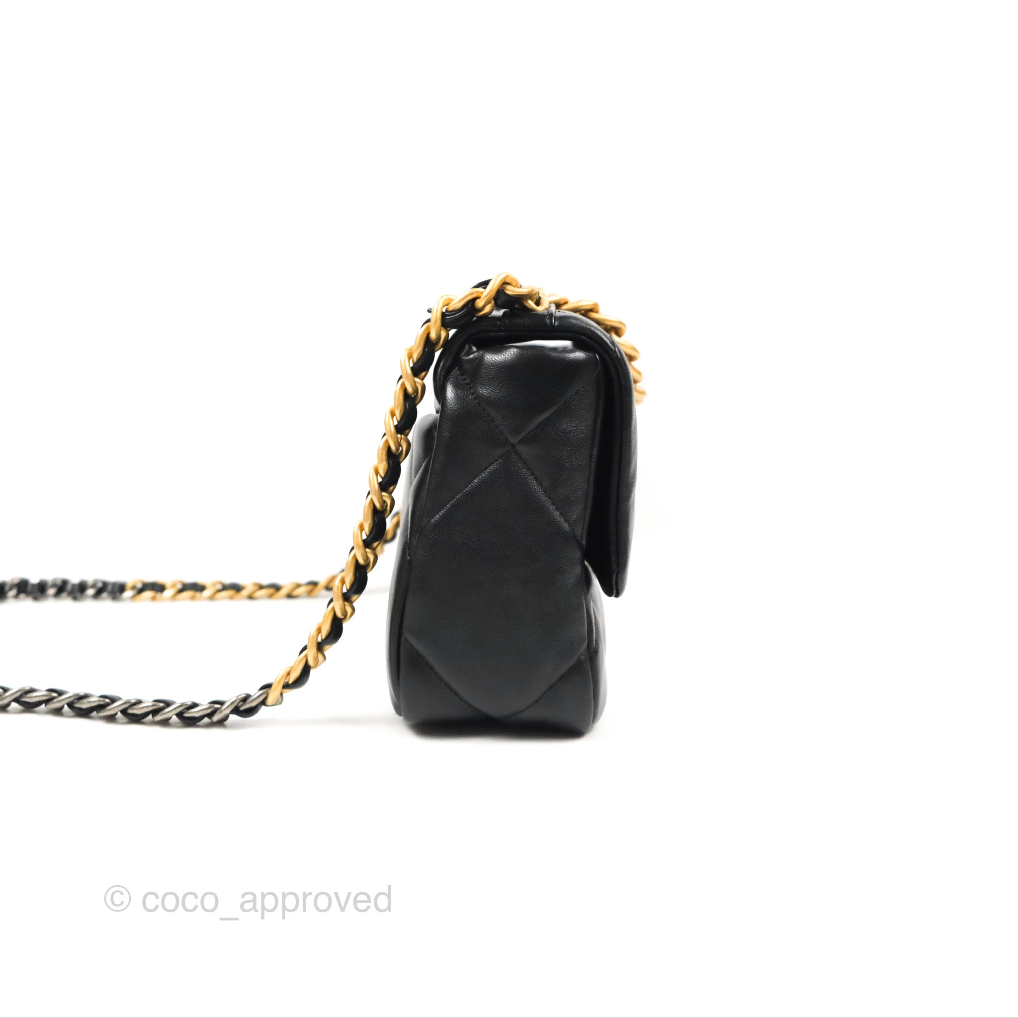 Chanel 19 Small Handbag Black Mixed Hardware - Luxury Designer Crossbody Bag for Women, Perfect for Date Night & Evening Events