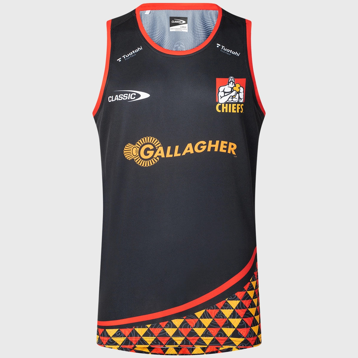 2025 Classic Chiefs Super Rugby Training Singlet - Black | Men's Breathable Sports Jersey for Rugby Practice & Gym Workouts