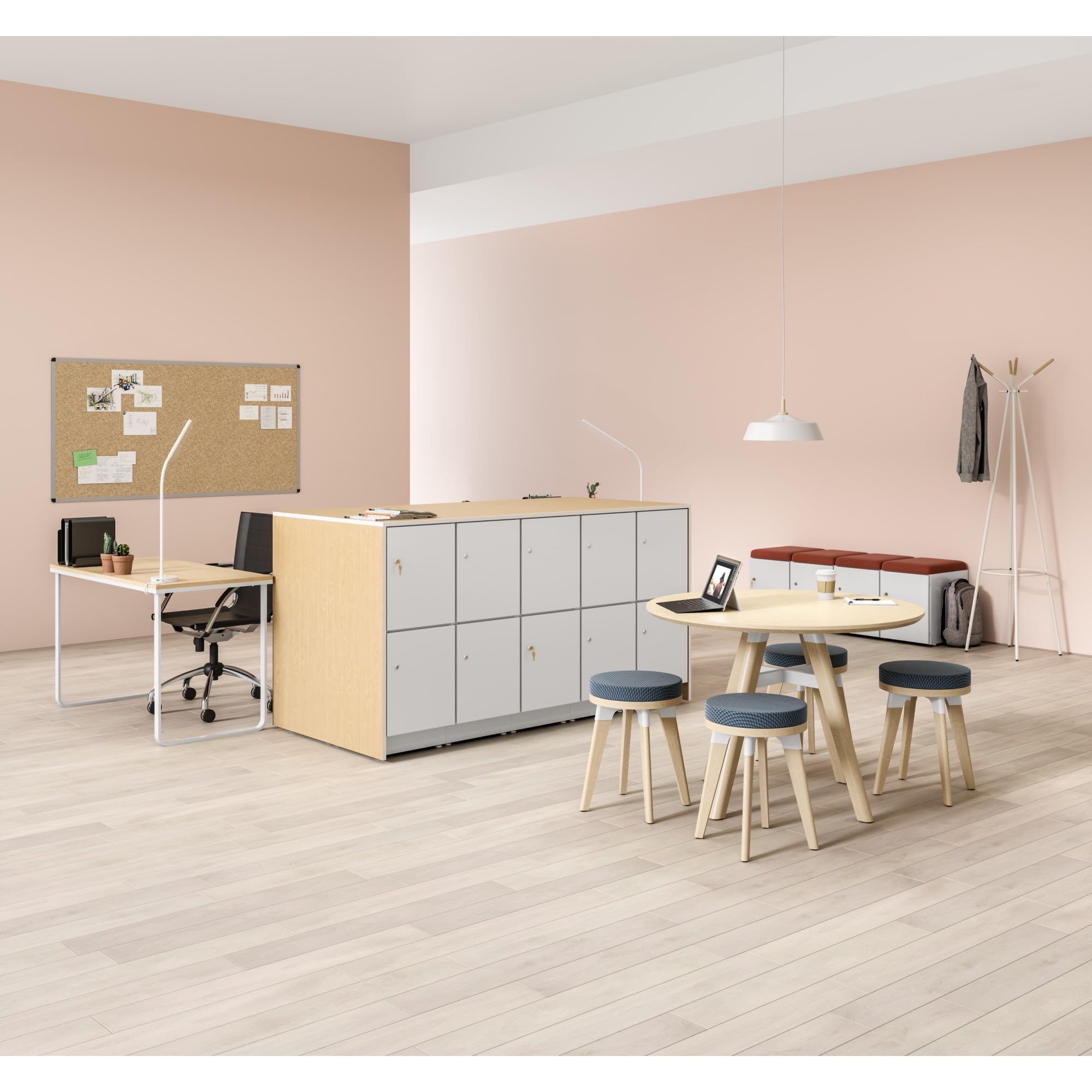 Safco Resi LED Desk Lamp - Bright Lighting for Home Office Study