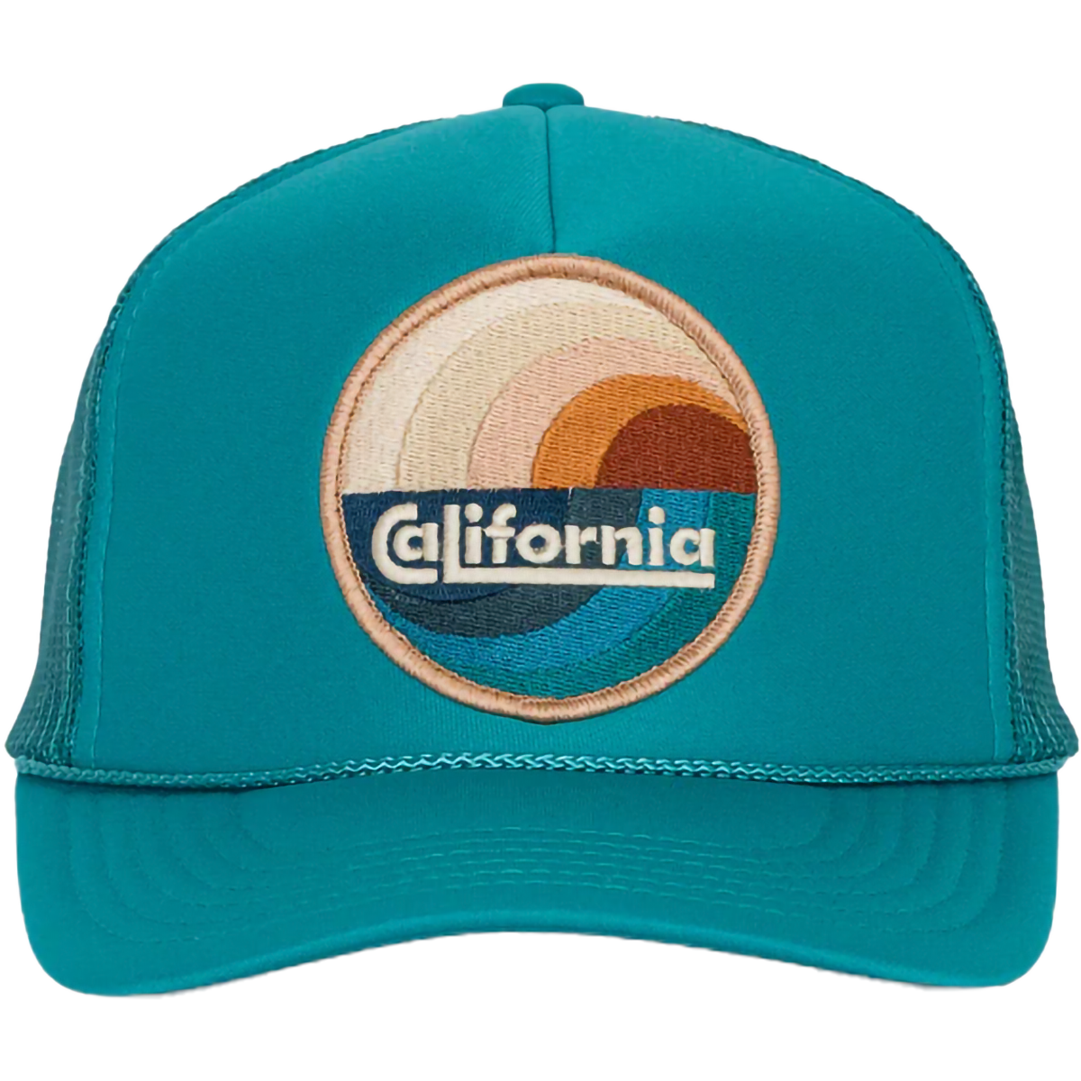 California Waves Trucker Hat - Vintage Distressed Snapback Cap for Men & Women - Beach, Surfing, Outdoor Adventures