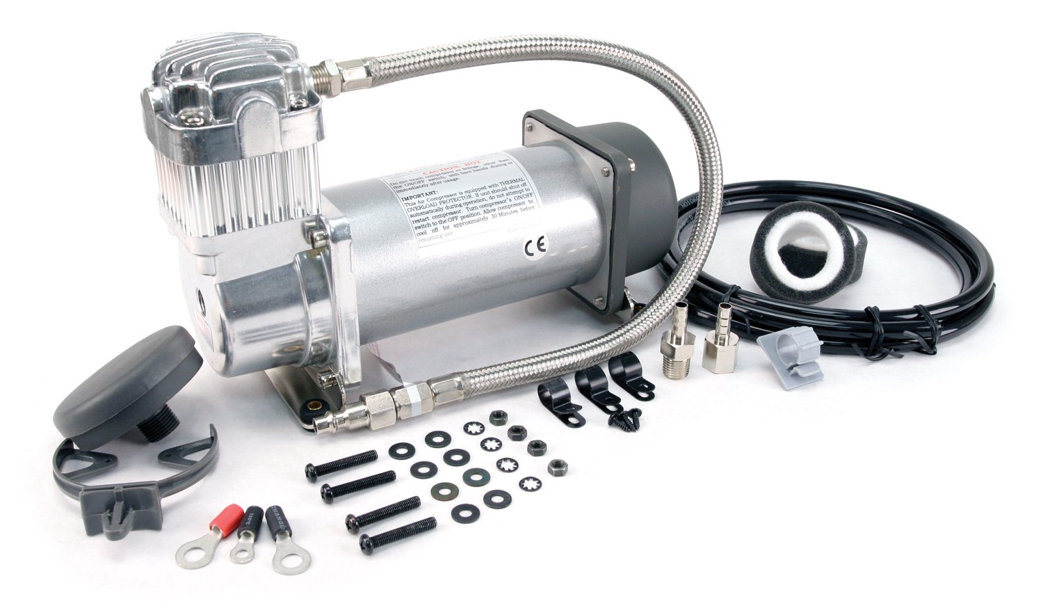 VIAIR 400H Heavy Duty 12V Hardmount Air Compressor - On-Board Tire Inflator Kit for Trucks, SUVs & Off-Road Vehicles (Part# 40042) | Fast Inflation for Tires, Air Mattresses & Sports Equipment