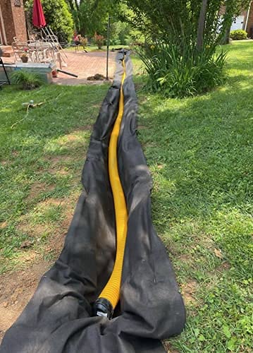 High Flow Rate Polyester Filter Fabric (12.5' X 60') - Commercial Grade Erosion Control Fabric - Perfect for Landscaping, Construction Sites & Drainage Systems