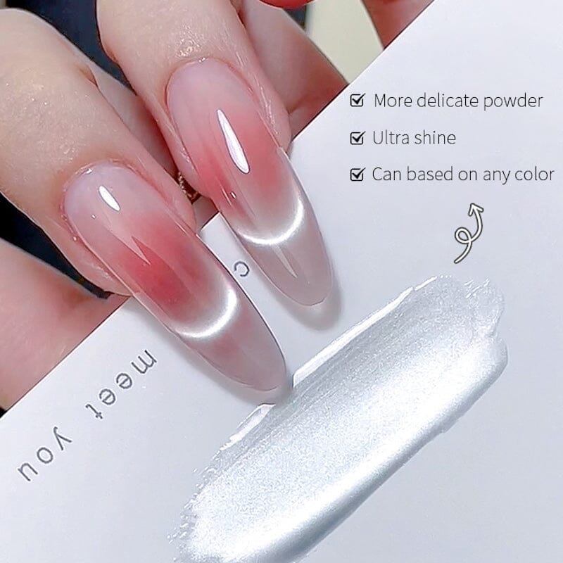 Born Pretty White Cat Eye Magnetic Gel Polish - Ultra Shine Nail Lacquer for Salon & DIY Manicures at Home | Perfect for Parties, Weddings & Special Occasions