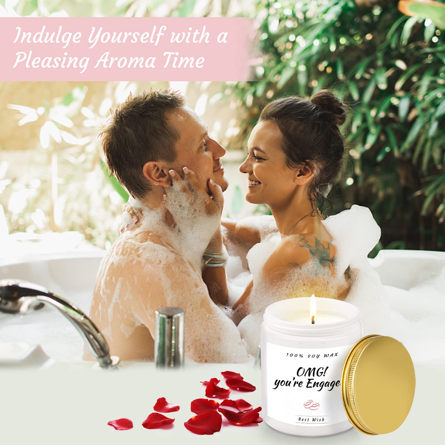 2025 Unique Engagement Gifts for Couples - Romantic Wine Tumbler Gift Set for Newly Engaged, Fiancé & Fiancée (Him & Her) - Perfect Wedding & Anniversary Present - Great for Valentine's Day, Bridal Showers & Honeymoon Celebrations