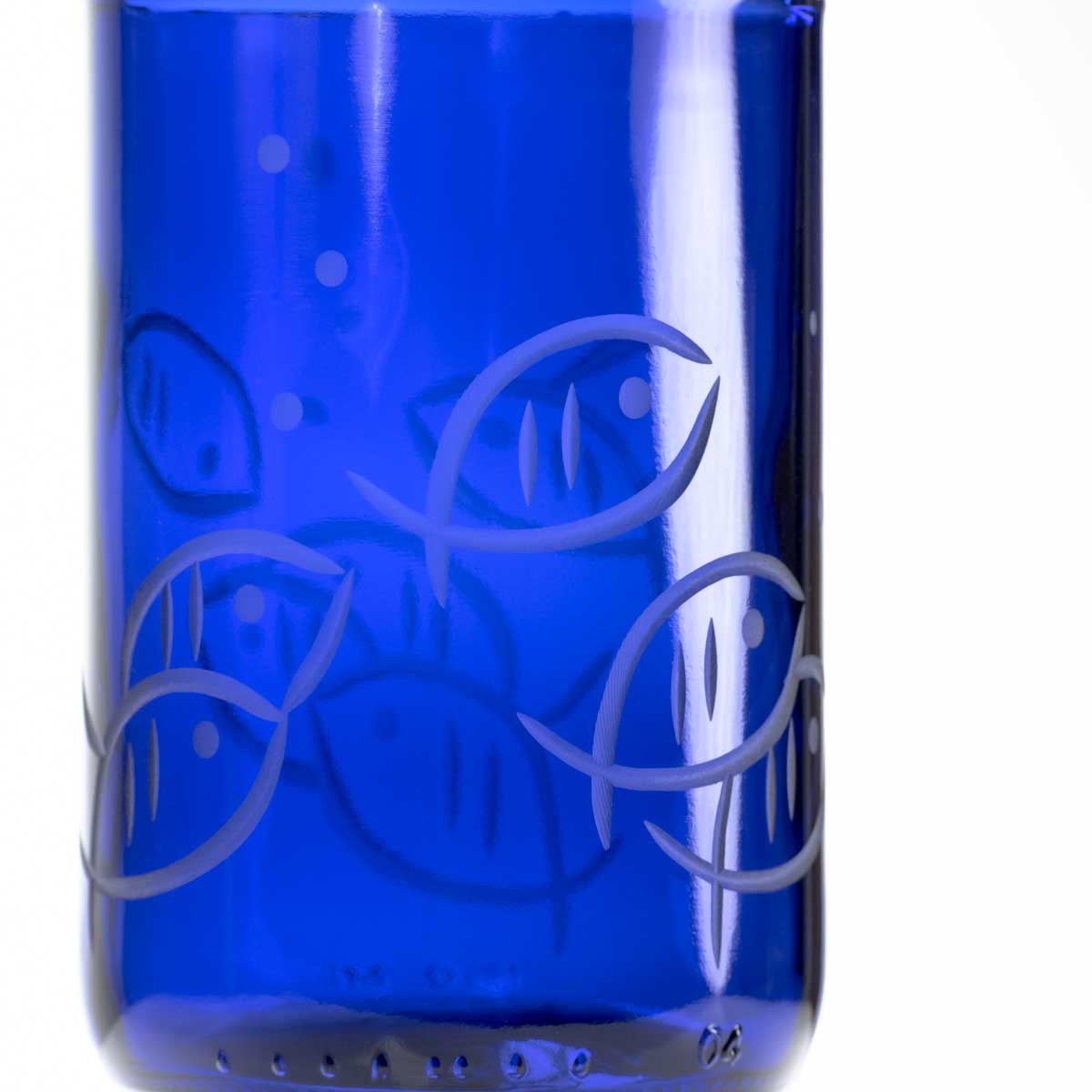Blue Fish 14oz Recycled Tumbler Set of 4 - Eco-Friendly Stainless Steel Cups for Coffee, Tea & Cold Drinks - Perfect for Home, Office, Camping & Outdoor Use