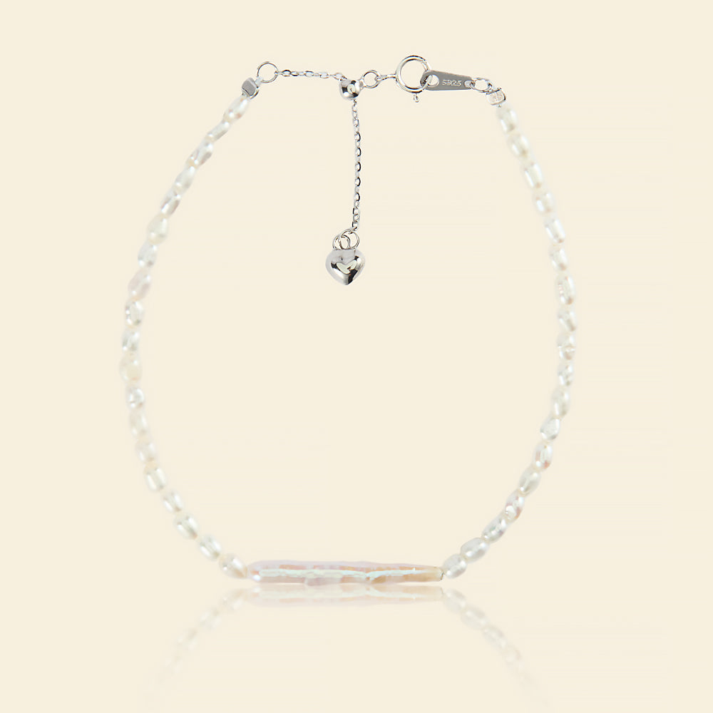 Elegant Keshi Pearl Bracelet for Women - Handmade Freshwater Pearl Jewelry - Perfect for Weddings, Parties & Everyday Wear