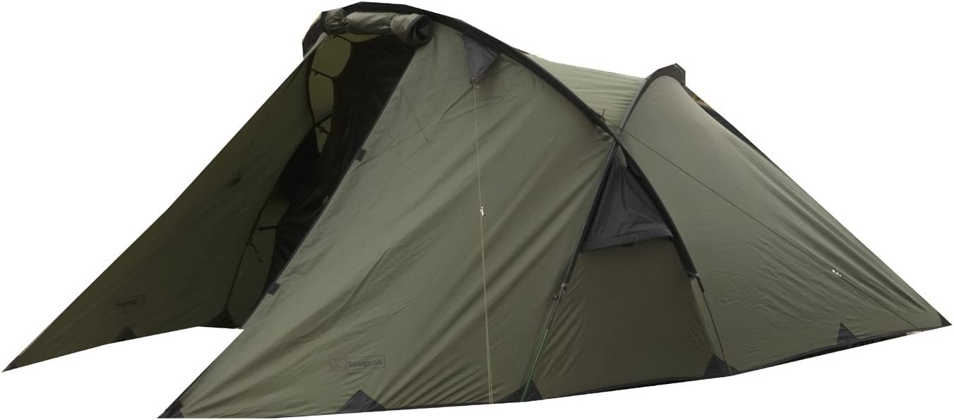 Snugpak Scorpion 3 Person Tent - 5000mm 100% Waterproof Outdoor Camping Shelter for Hiking, Backpacking & Family Adventures