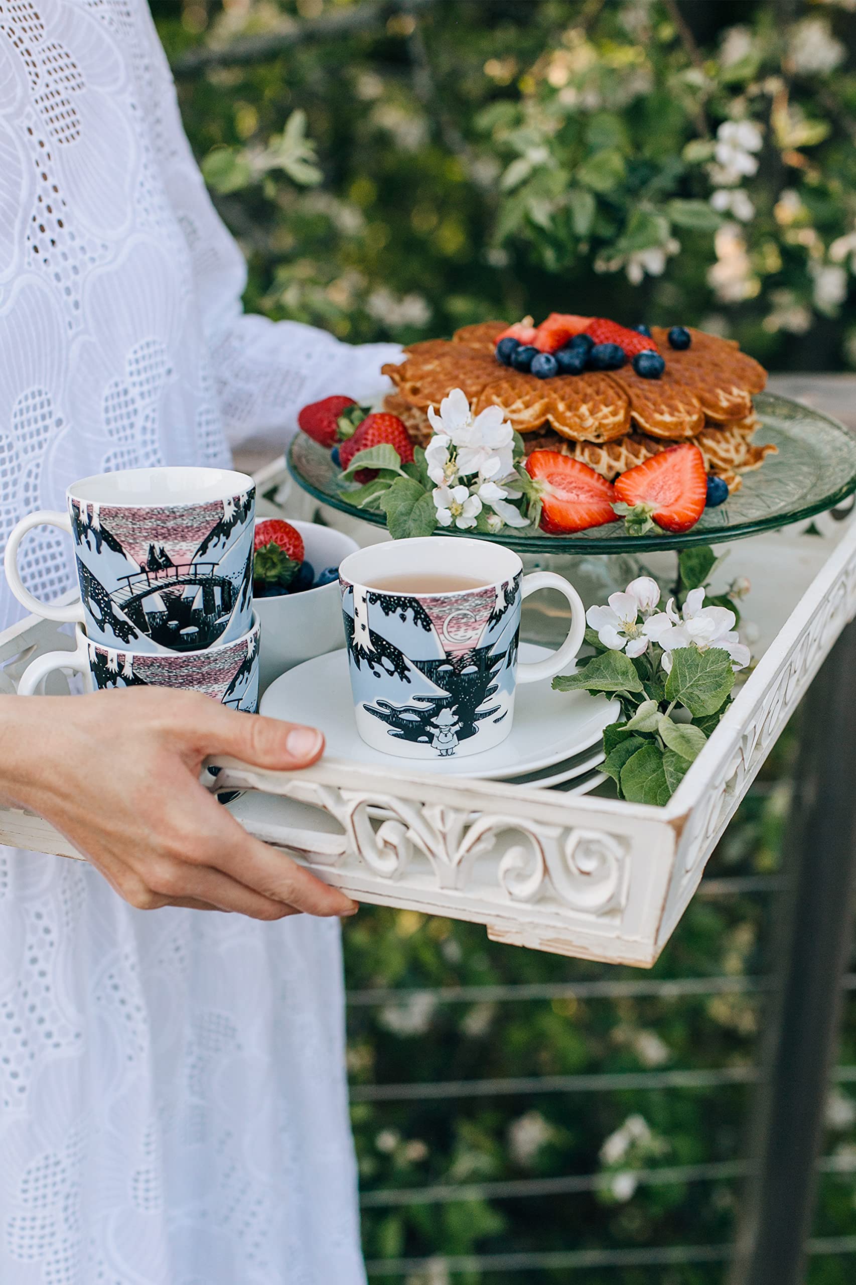 Moomin Day 2021 Special Edition Ceramic Coffee Mug with Gift Box - Blue, Pink, Black - Perfect for Tea, Coffee & Hot Chocolate at Home or Office