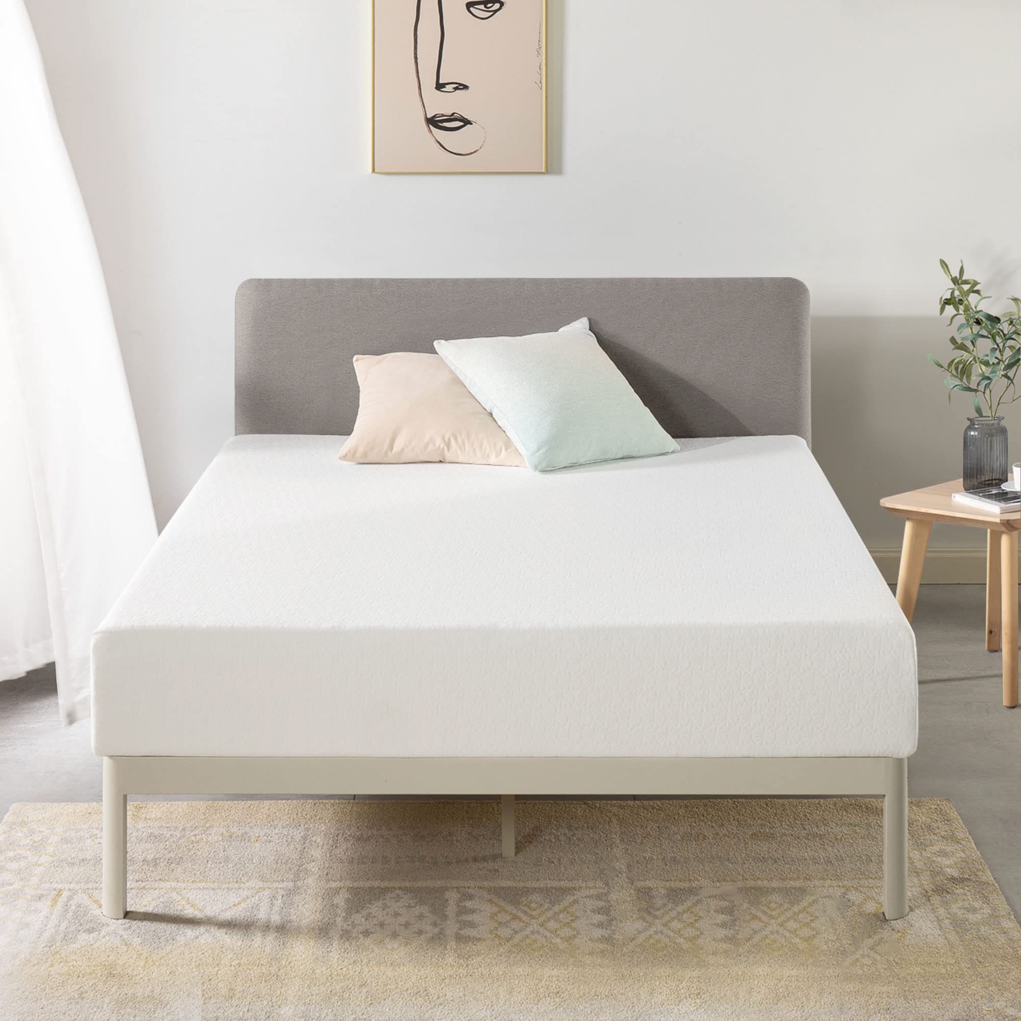 10 Inch Twin XL Mattress - Green Tea Memory Foam, Bed in a Box for Pressure Relief & Support | Best Price Mattress for Dorms, Guest Rooms & Small Spaces