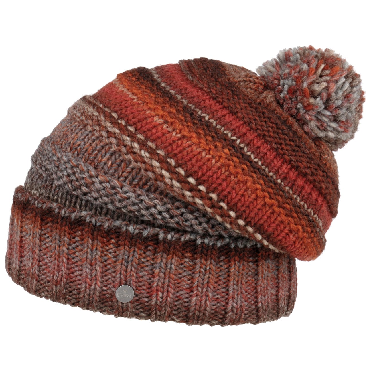 Lierys Faux Fur Pompom Beanie - Soft Winter Knit Hat for Women & Men - Cozy Cold Weather Accessory for Skiing, Snowboarding & Outdoor Activities